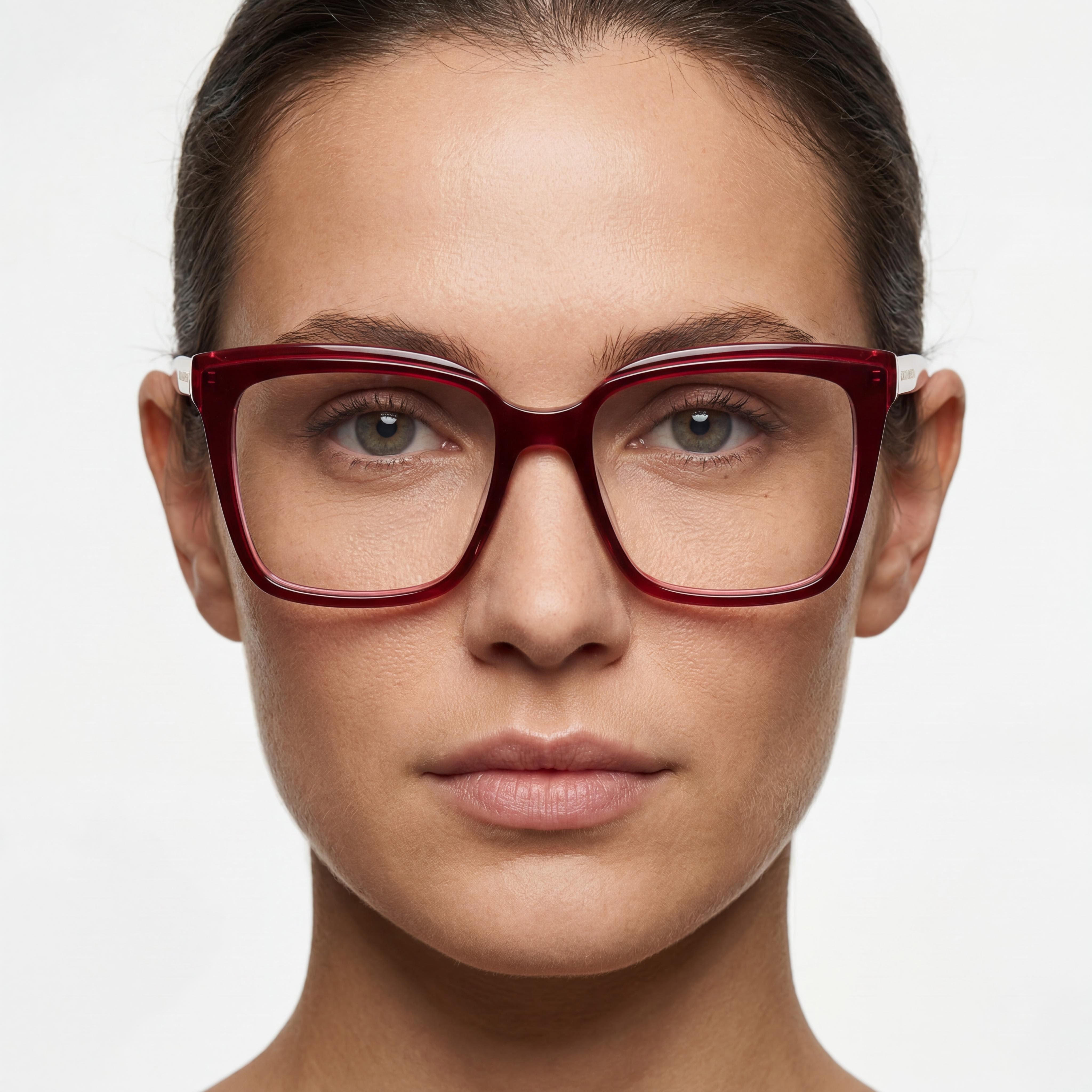 Carolina Herrera Her 0251/G Women's Plastic Frame Burgundy Pink Non-Polarized Sunglasses 53mm, Photo 4