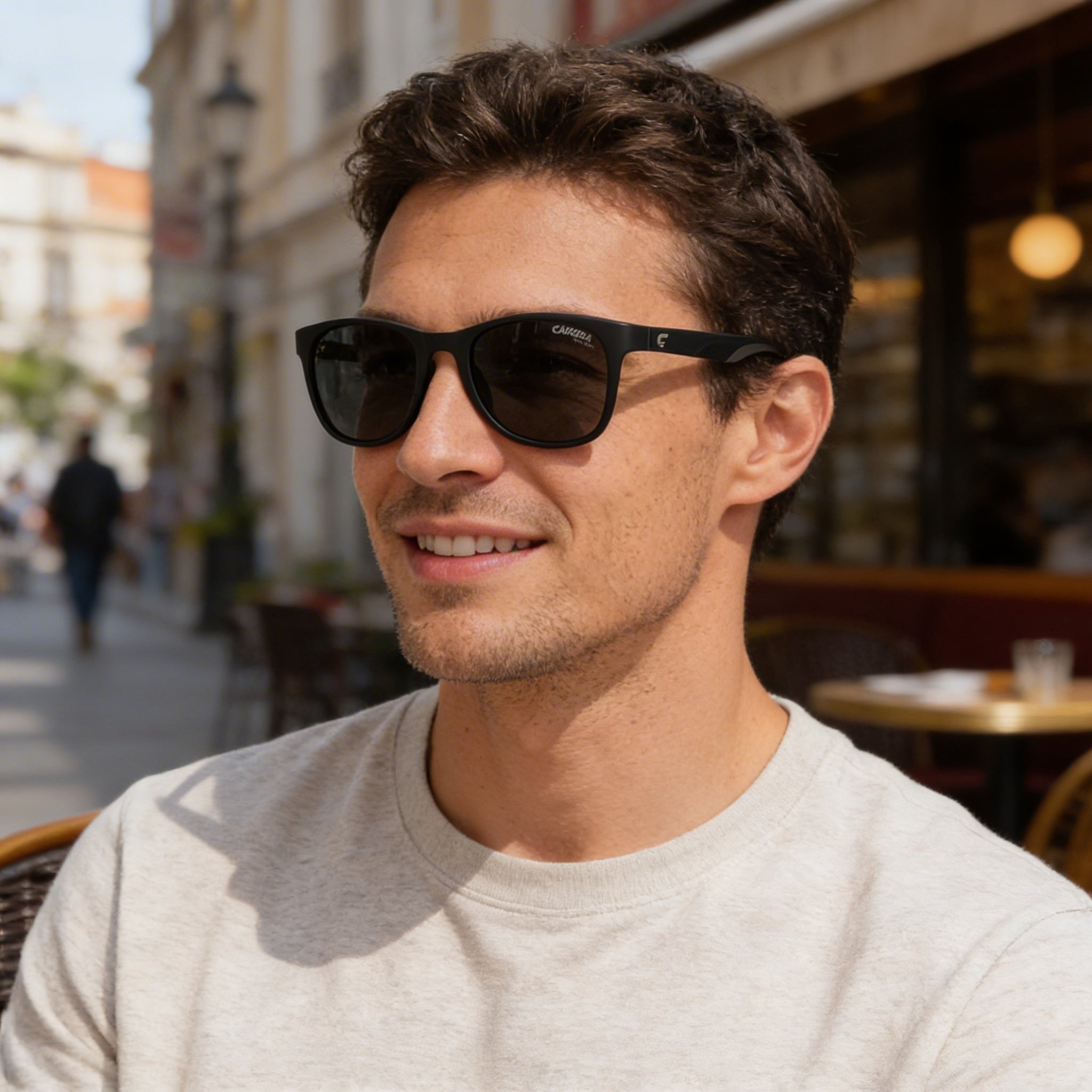 Carrera 8054/S Men's Matt Black Polyamide Inj-GrilL. 100% UV Sunglasses 52mm, Photo 4