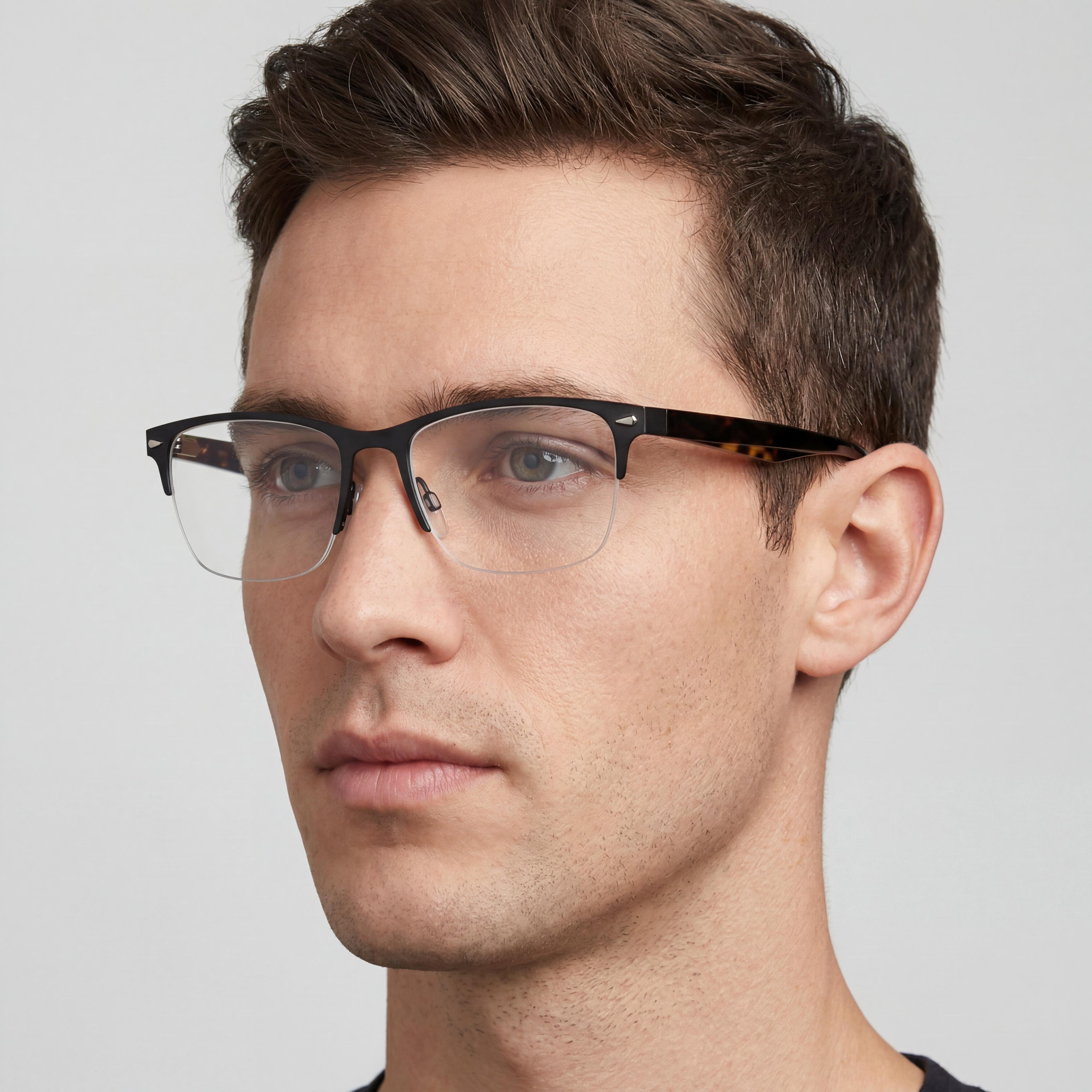 Rag & Bone Rnb 7019 Unisex Sunglasses with Alloy Steel Frame, Matt Black Lenses, 54mm, Photo 4
