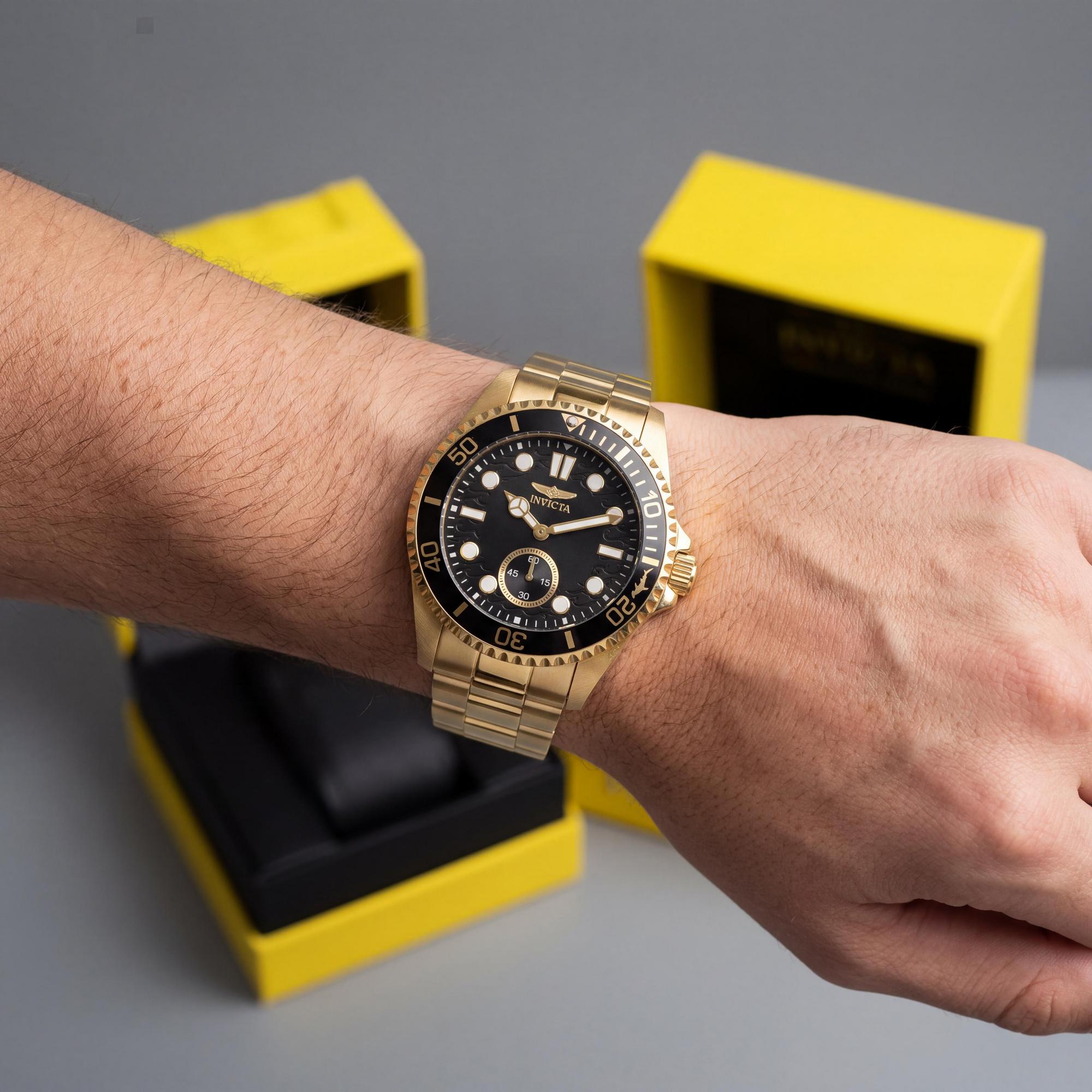 Reloj de cuarzo Invicta Pro Diver 49429 para hombre, de 43 mm, de acero inoxidable y esfera negra., Photo 4