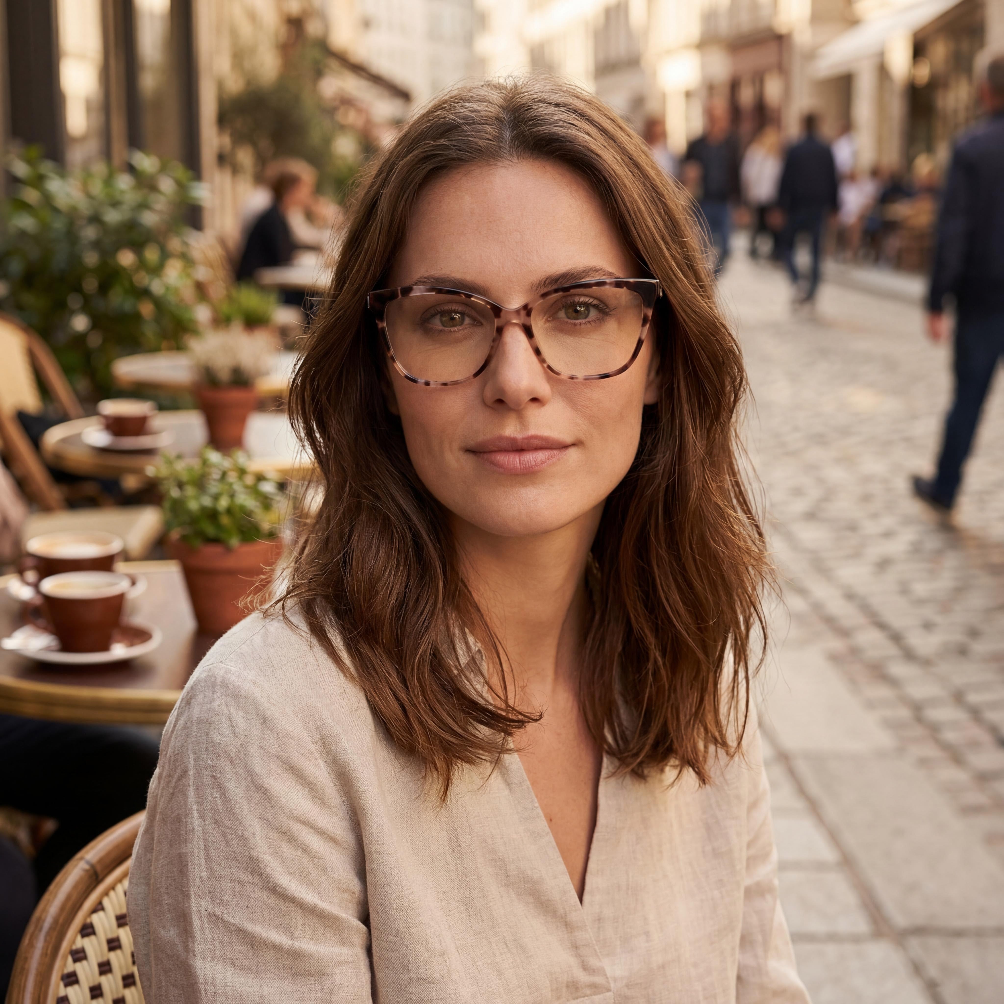 Gafas Harley-Davidson Hd50059 para mujer, armazón de plástico rosa mate Habana, lentes de 54 mm de ancho, Photo 6