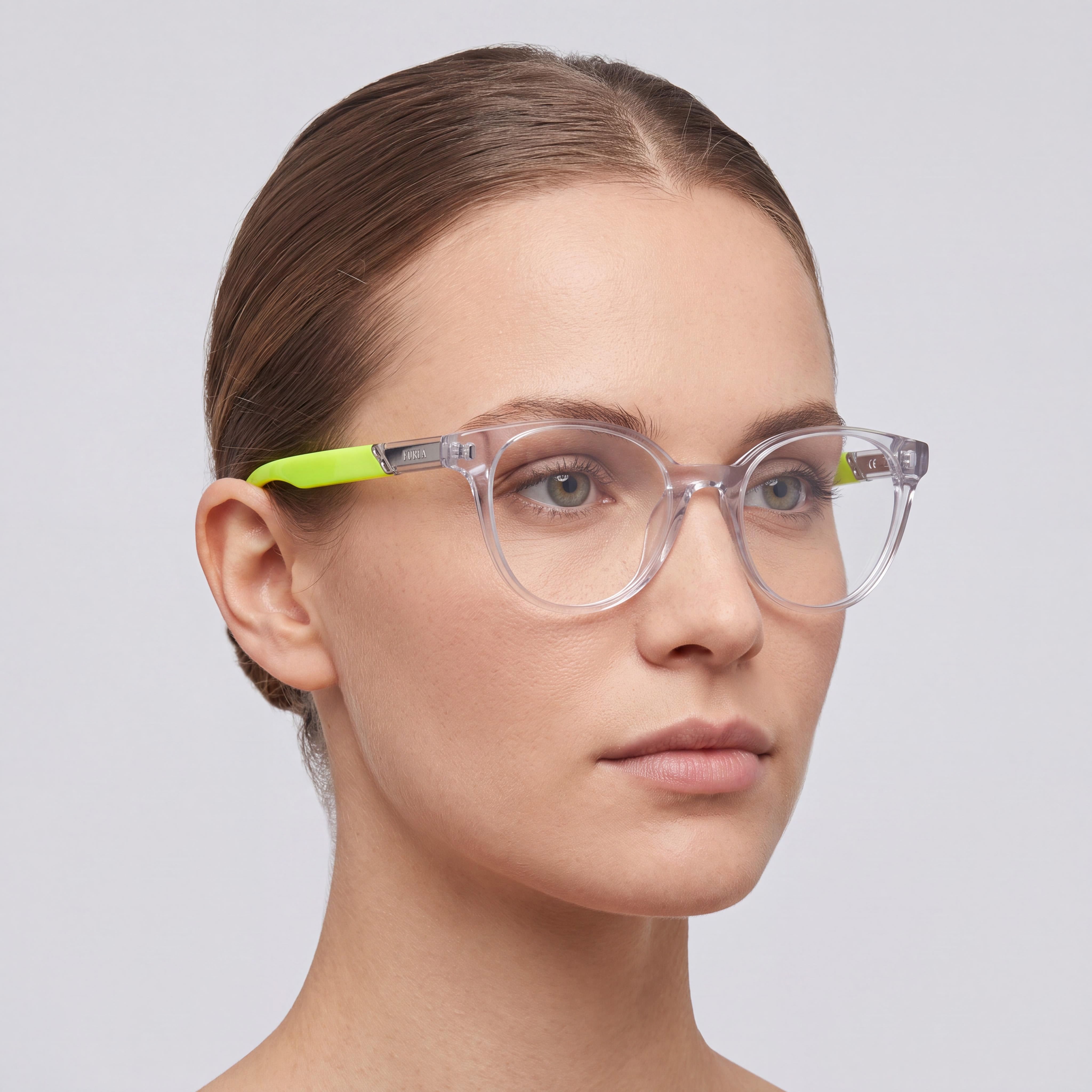 Gafas graduadas Furla Vfu667 para mujer con montura Cristallo Lucido y lentes transparentes 51-18-140, Photo 4