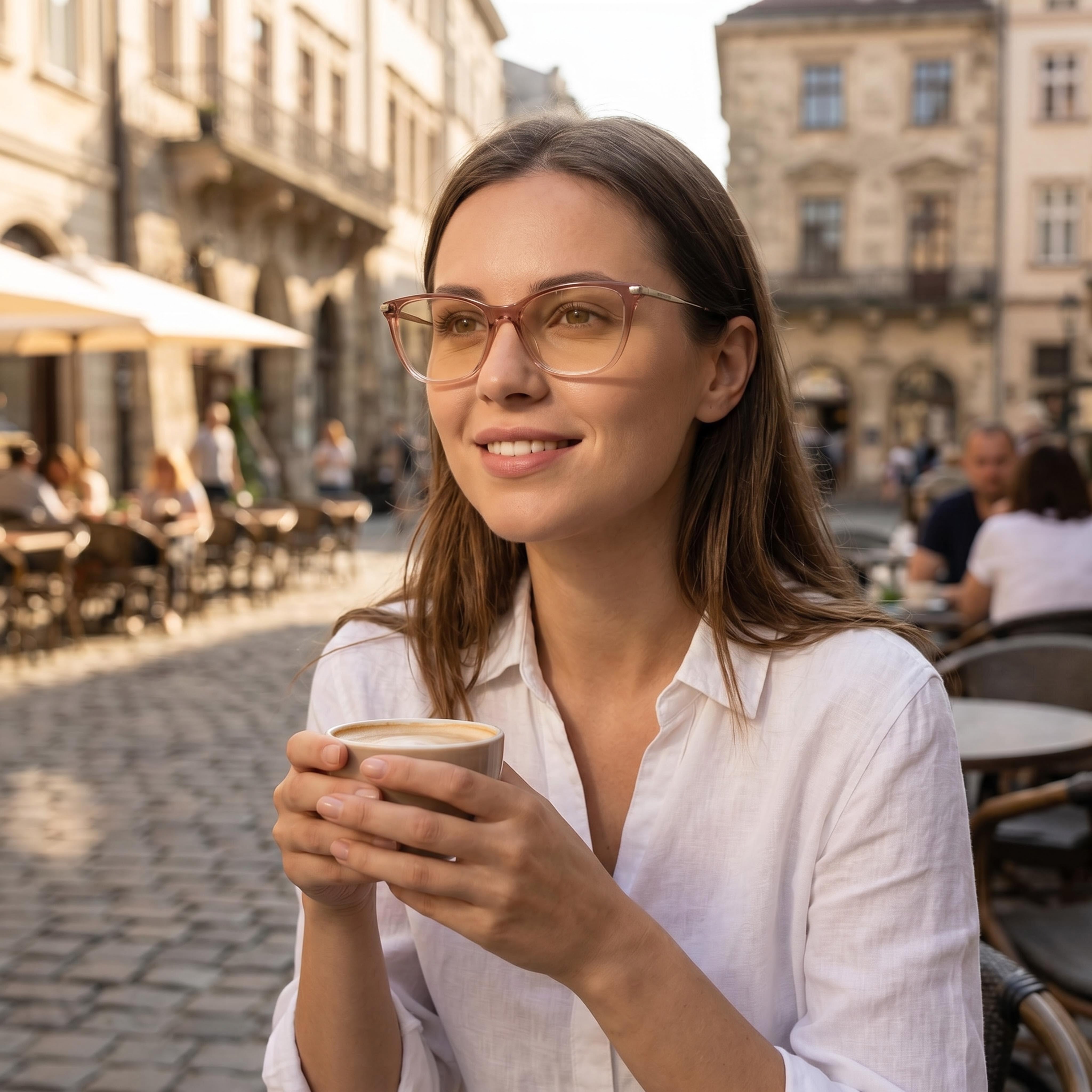Tommy Hilfiger Adaptive Th 1961 Women's Cat Eye Pink Plastic Frame non- Polycarbonate Lenses 53mm, Photo 6