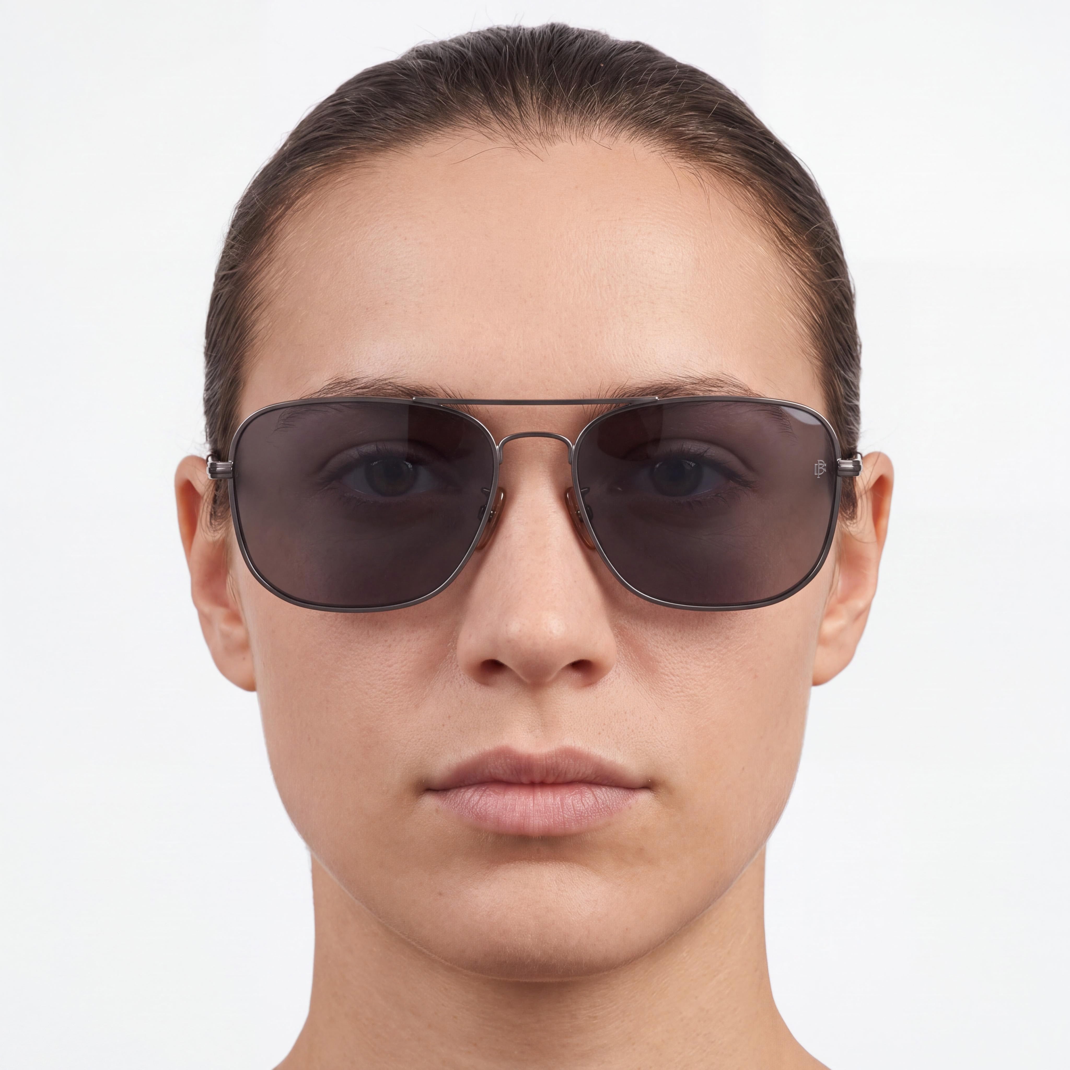David Beckham Db 1093/s Classic Unisex Stainless Steel Dark Ruthenium UV Protection Sunglasses 59mm, Photo 3