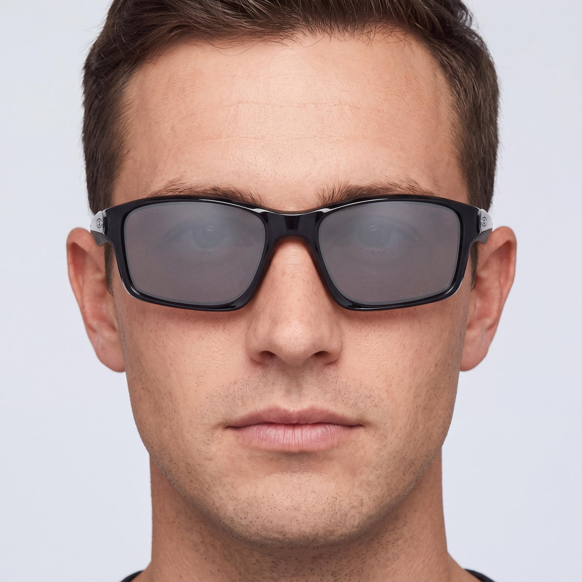 Oakley Chainlink 924709 Men's Rectangle Sunglasses, Black Ink Frame, Black Iridium Polarized Lenses, 57mm, Photo 3