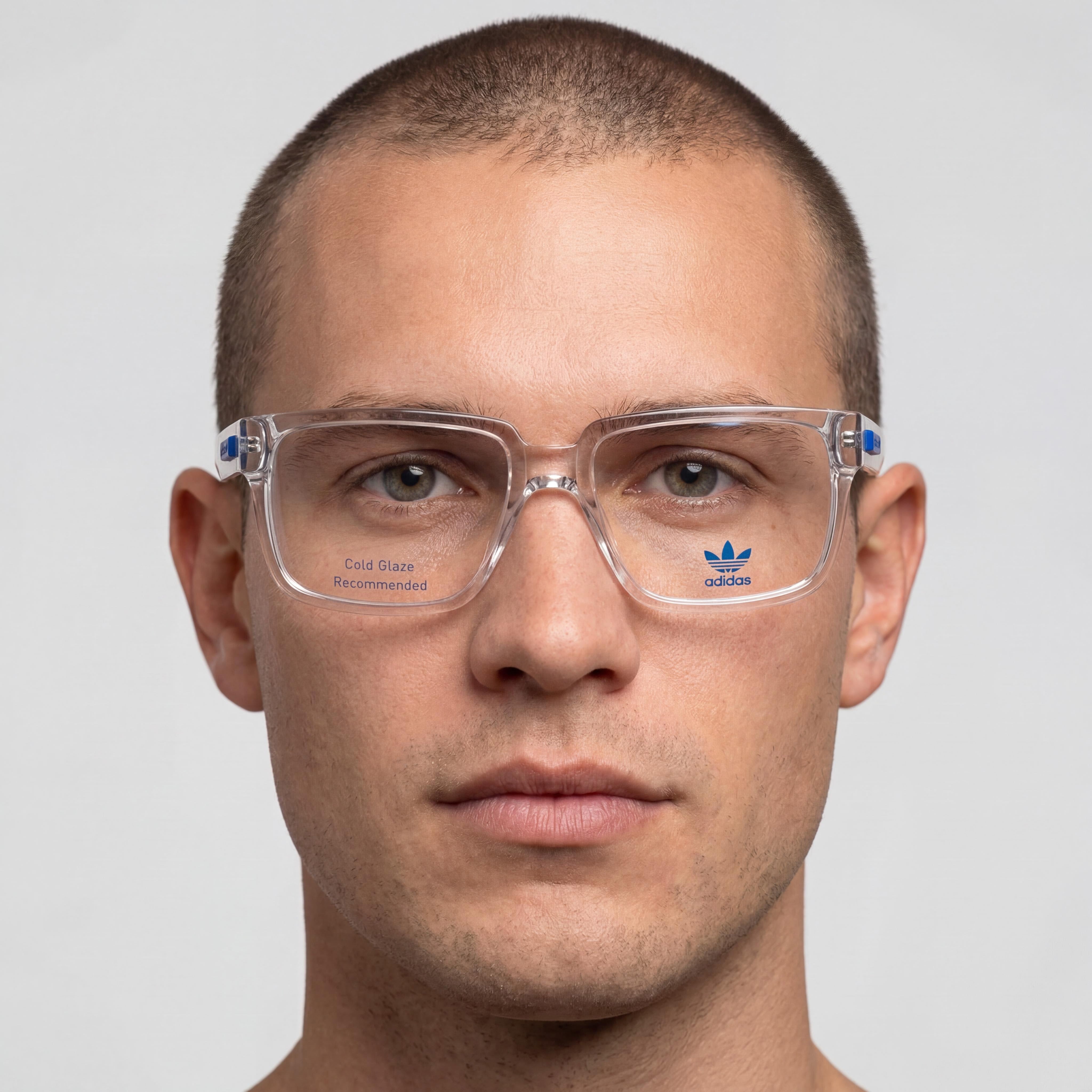 Gafas ópticas Adidas Originals modernas para hombre con montura y lentes transparentes, tamaño 55-16-140, Photo 4