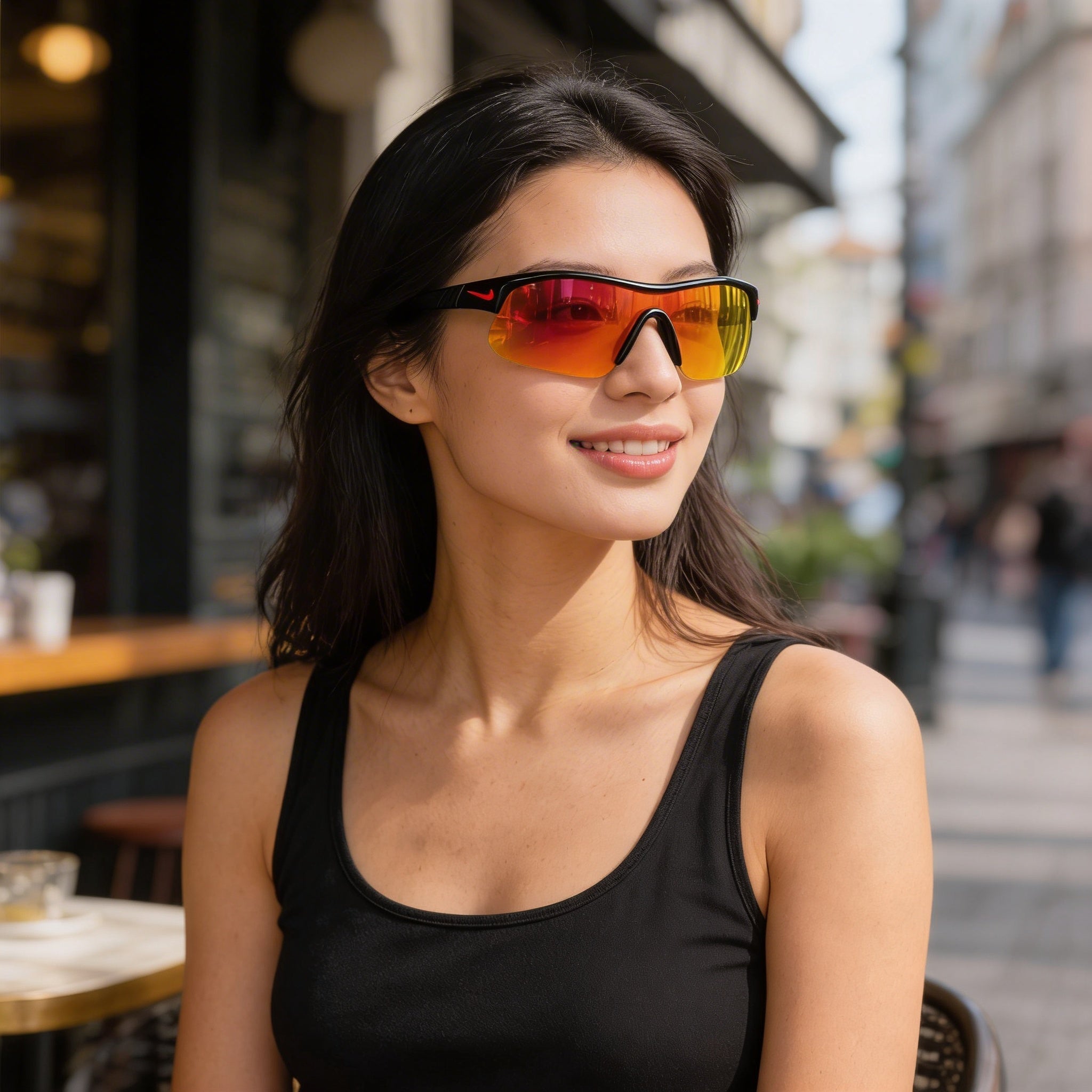 Nike Show X1 N Iu4881x Unisex Sunglasses Black / Red Mirror Plastic Non-Polarized UV400 58mm, Photo 6