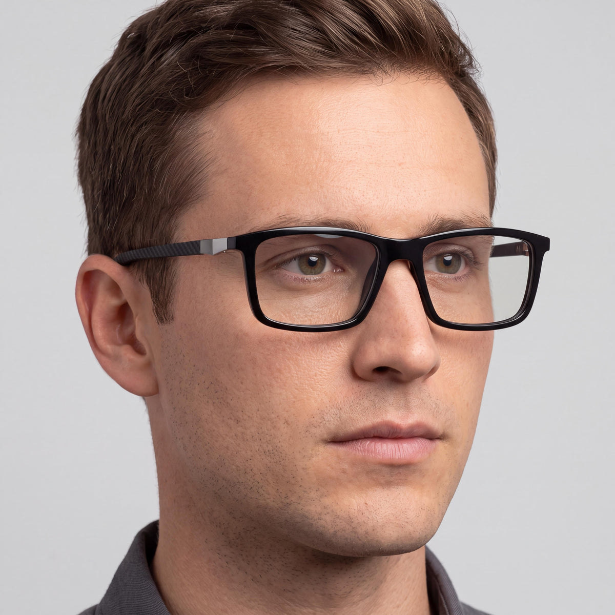 PUMA Pu0418o Men’s Glasses | Blue, Black & Transparent CHARCOAL Frame | Multi-coloured Lenses | Size 2-16-130, Photo 5