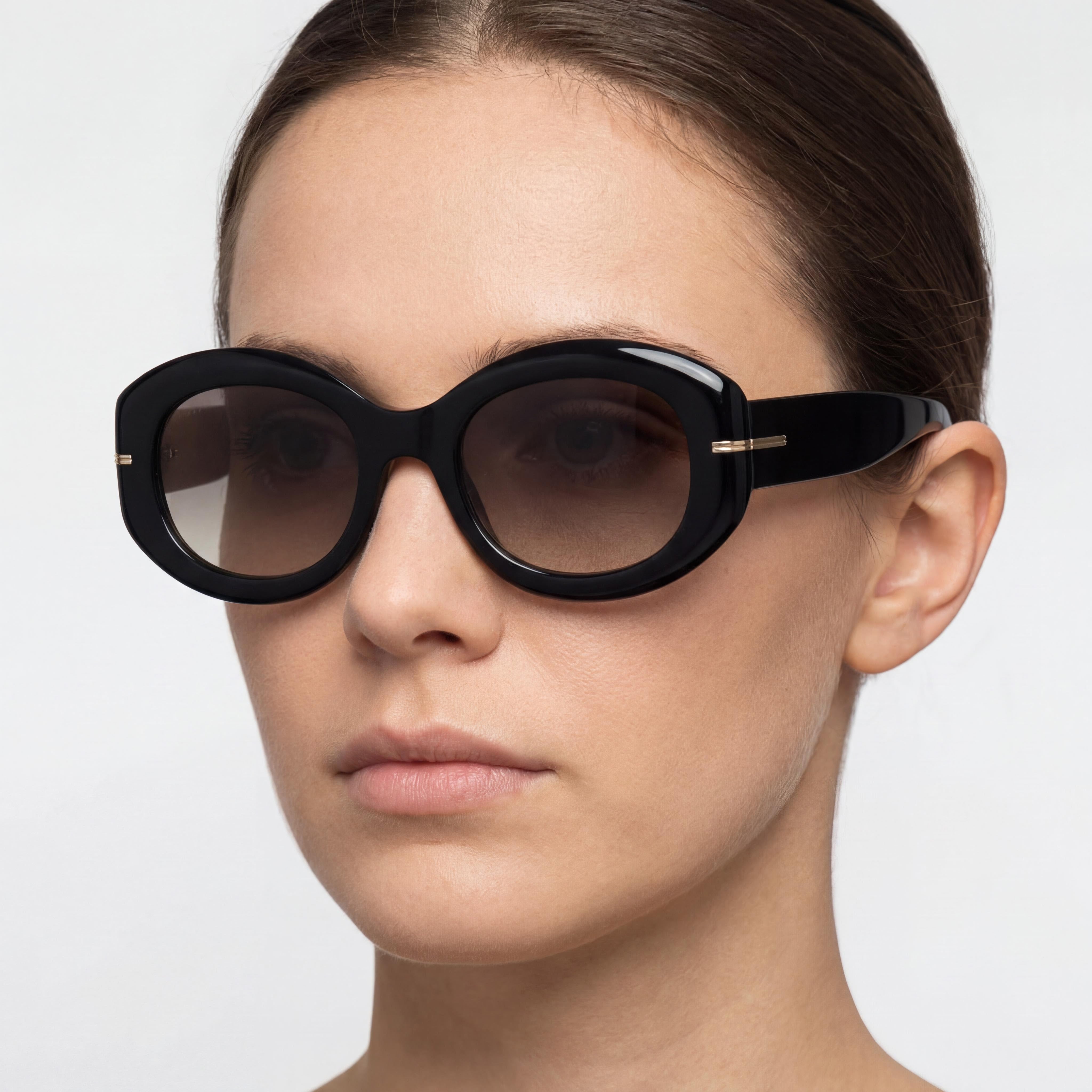 Hugo Boss B1521/N/S Women's Grey Brown Doubleshade Black Beige Plastic Frame UV Protection Sunglasses 51mm, Photo 4