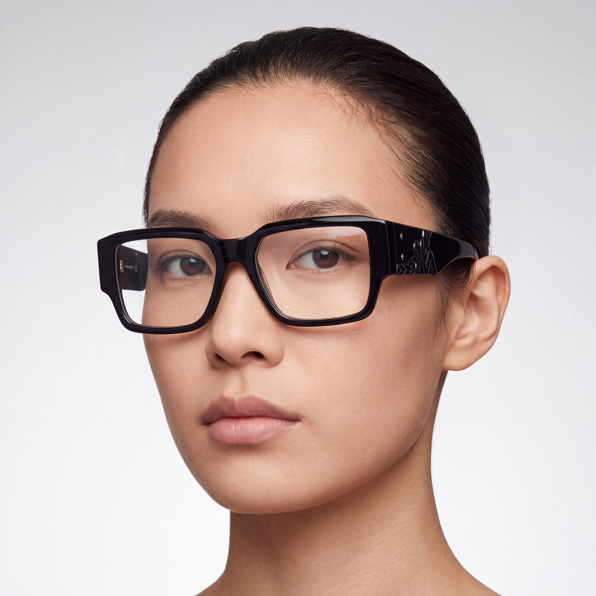 MCM Worldwide Classic Unisex Full Rim Black Plastic Frame Sunglasses with Multicolor Polycarbonate Lenses 52-16-140, Photo 4