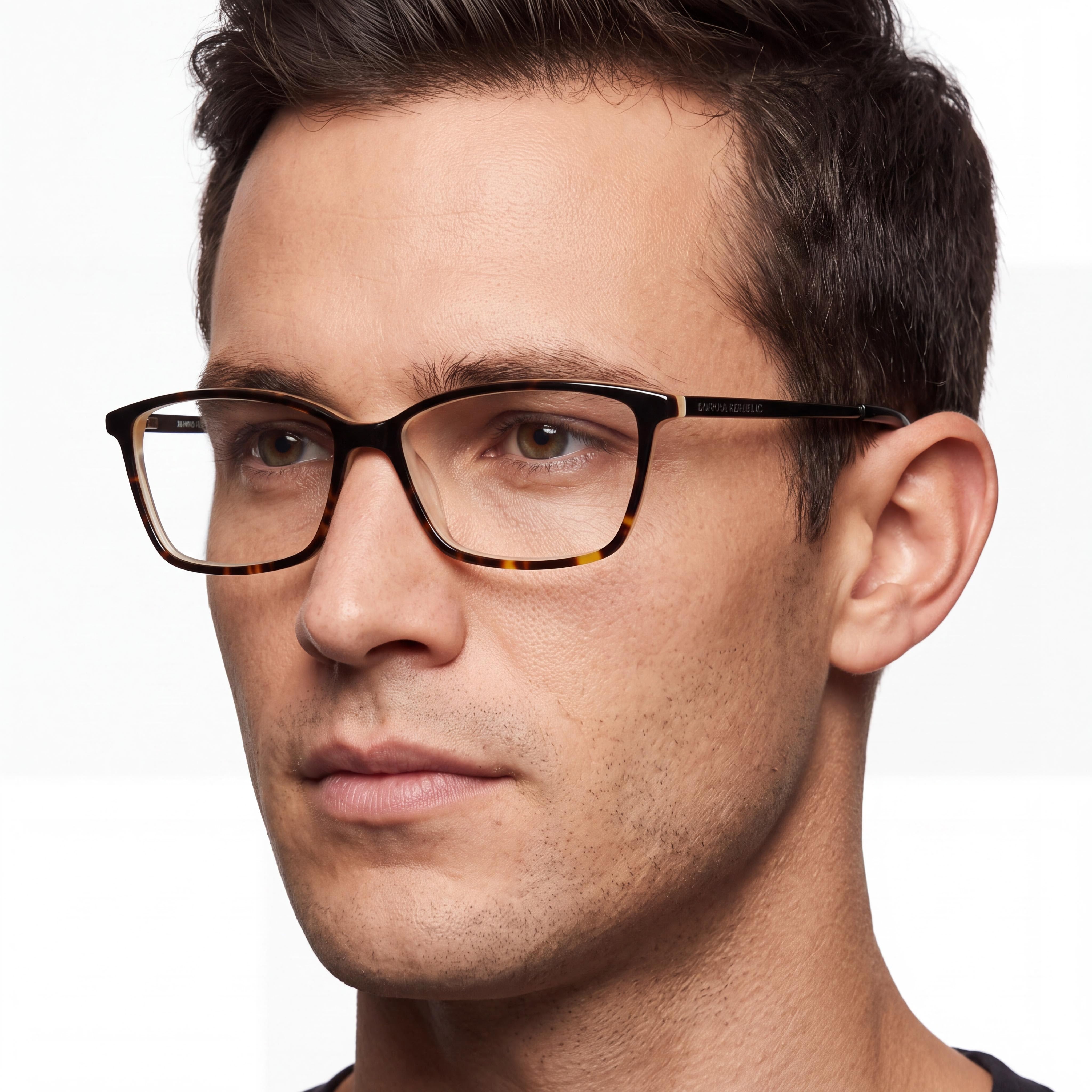 Gafas BANANA REPUBLIC Cate/N para hombre con montura y lentes de plástico color Havana negro, ancho de lente de 53 mm, Photo 3