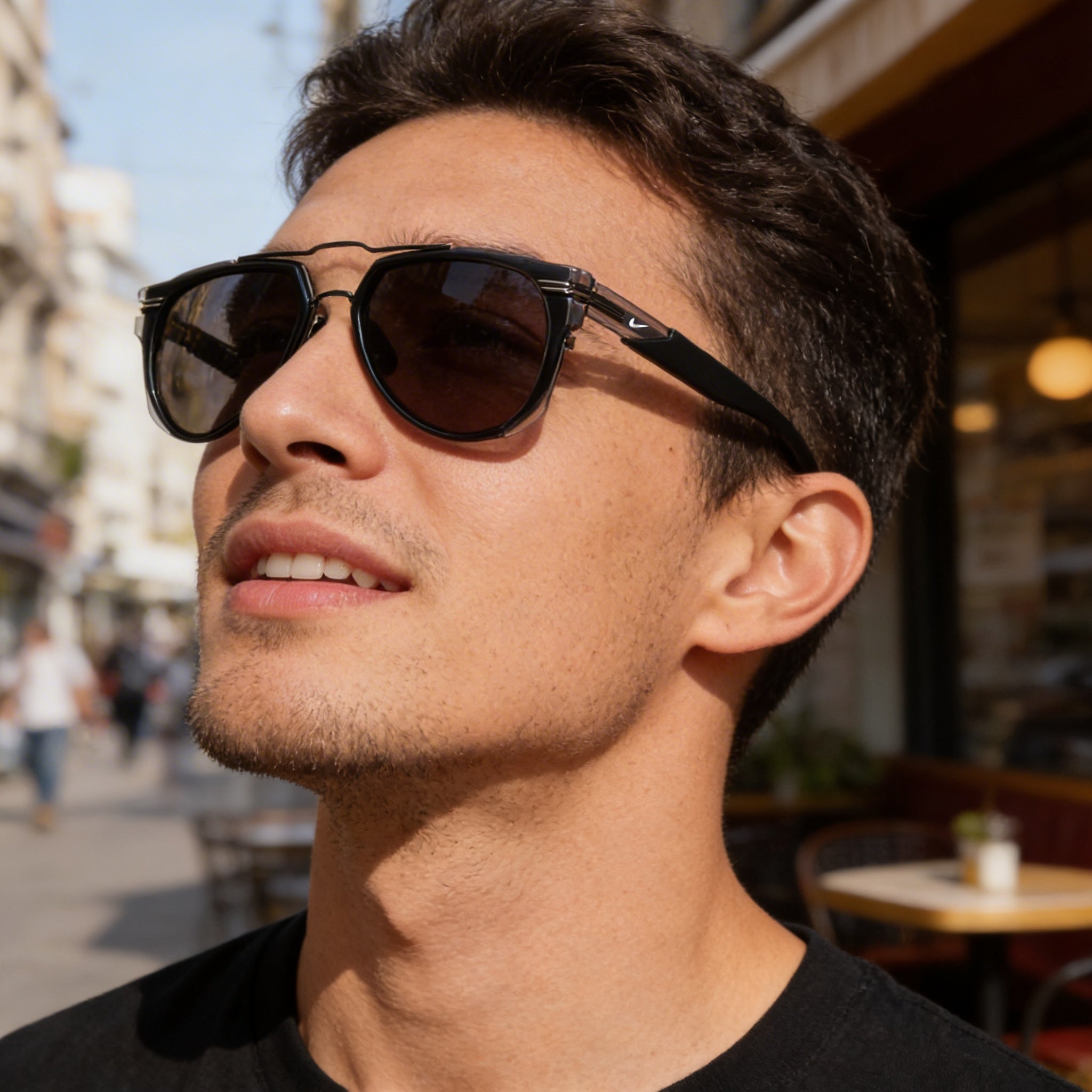 Nike Electric Daze If1009x Men's Black Grey Acetate Frame Non-Polarized UV 400 Sunglasses 56mm, Photo 5
