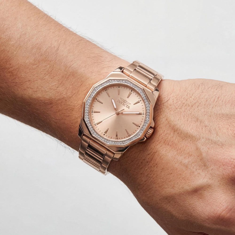Invicta Speedway 49115 Unisex Quartz Movement Stainless Steel 34mm Rose-gold Dial Bracelet Watch