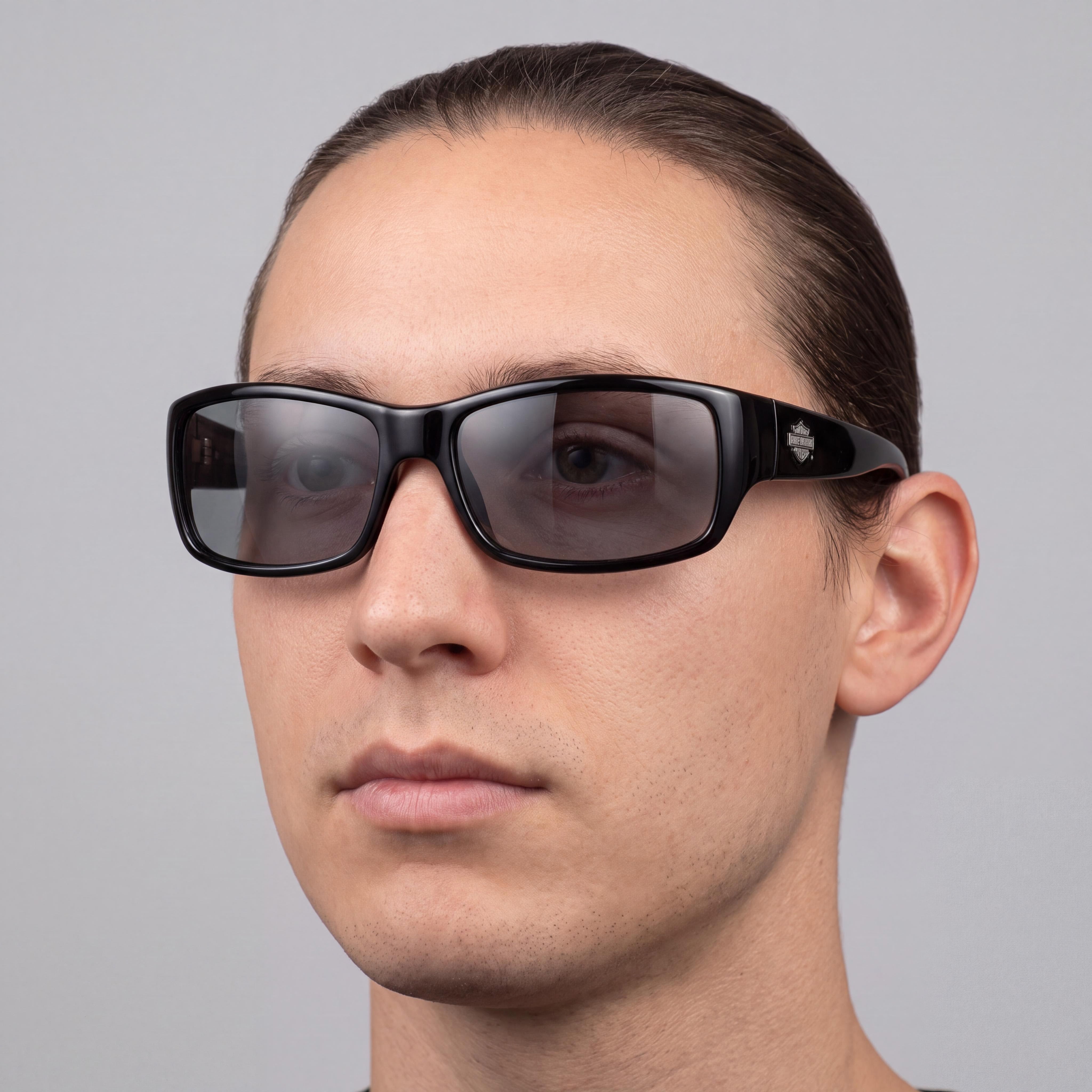 Harley-Davidson HDX 860 Contemporary Unisex Black Injected Gradient Grey UV Protection 62-14-125mm, Photo 5