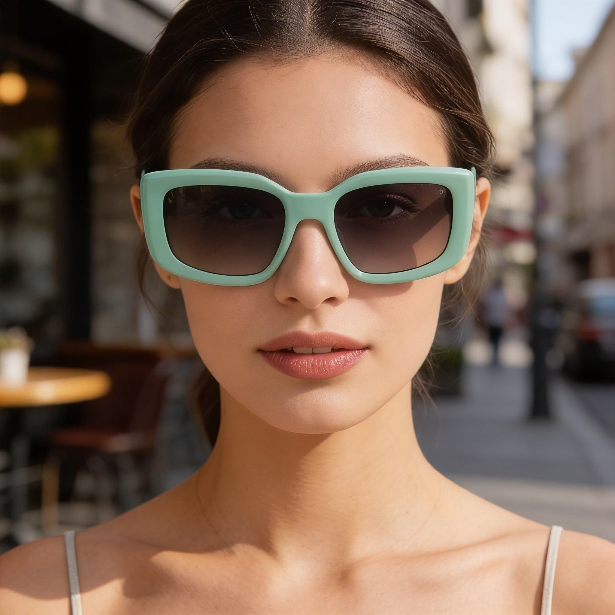 Rag & Bone Modern Women's Sunglasses: Green Acetate Frame, UV Protected Lenses, 54mm Lens Width, Photo 5