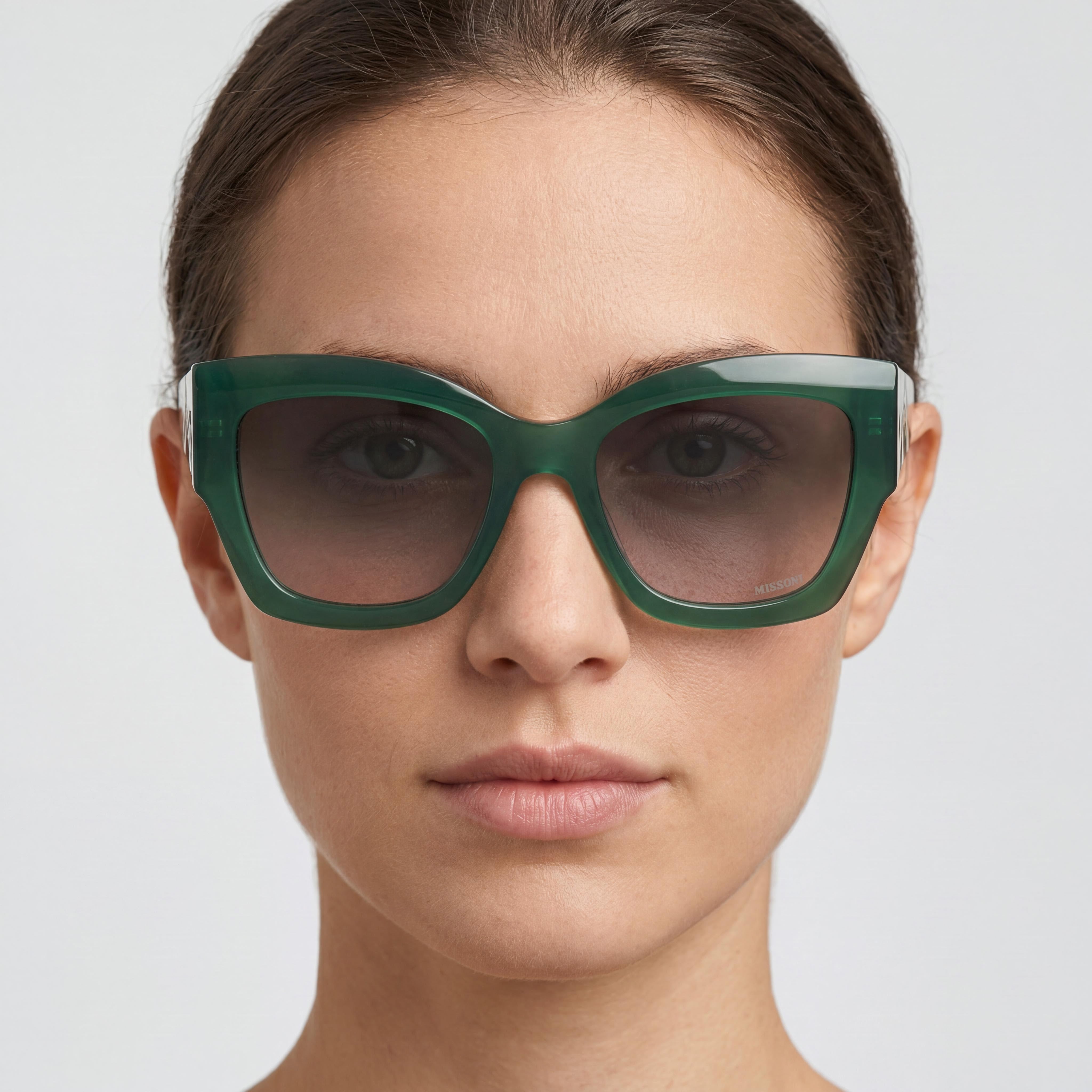 Missoni Women's Missoni Seasonal Green Havana Acetate Frame Green Polyester Lens Sunglasses 53mm, Photo 5