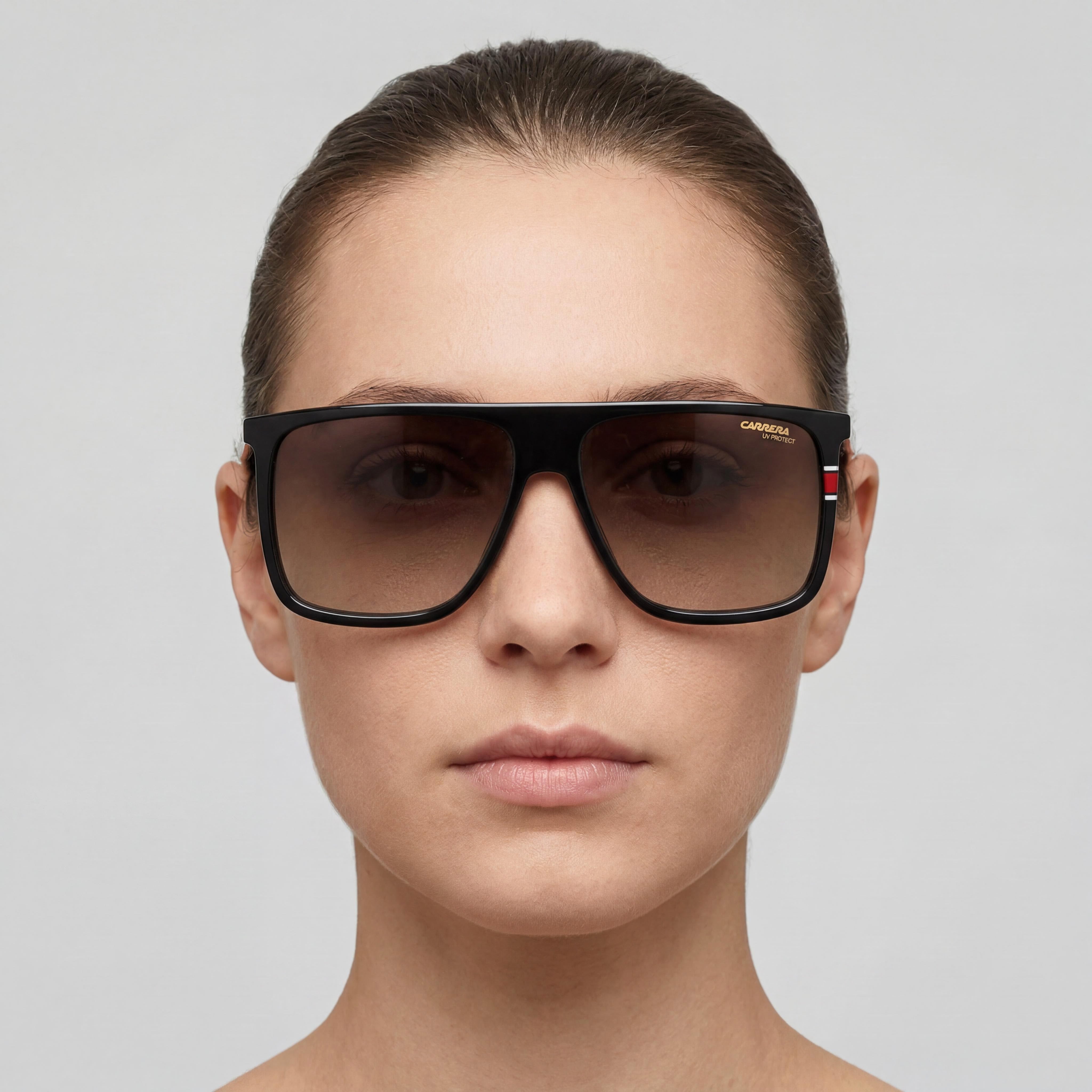 Gafas de sol unisex Carrera 172/N/S de plástico degradado, no polarizadas, con protección UV, color negro/marrón, 58 mm, Photo 4