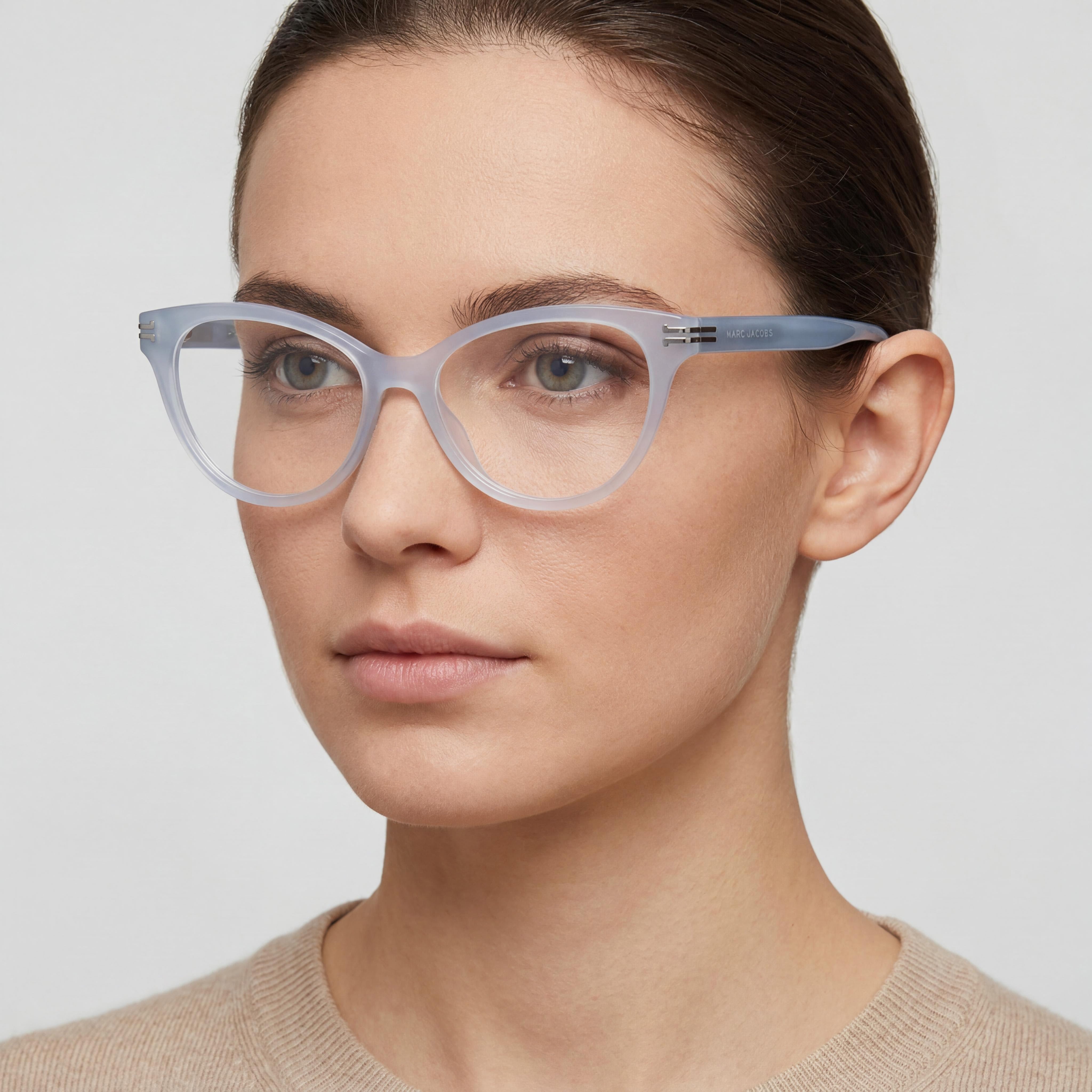Marc Jacobs MJ 1060 Modern Style Optical Frame for Women, Azure Acetate, 52 Millimeters Lens Width, Photo 4