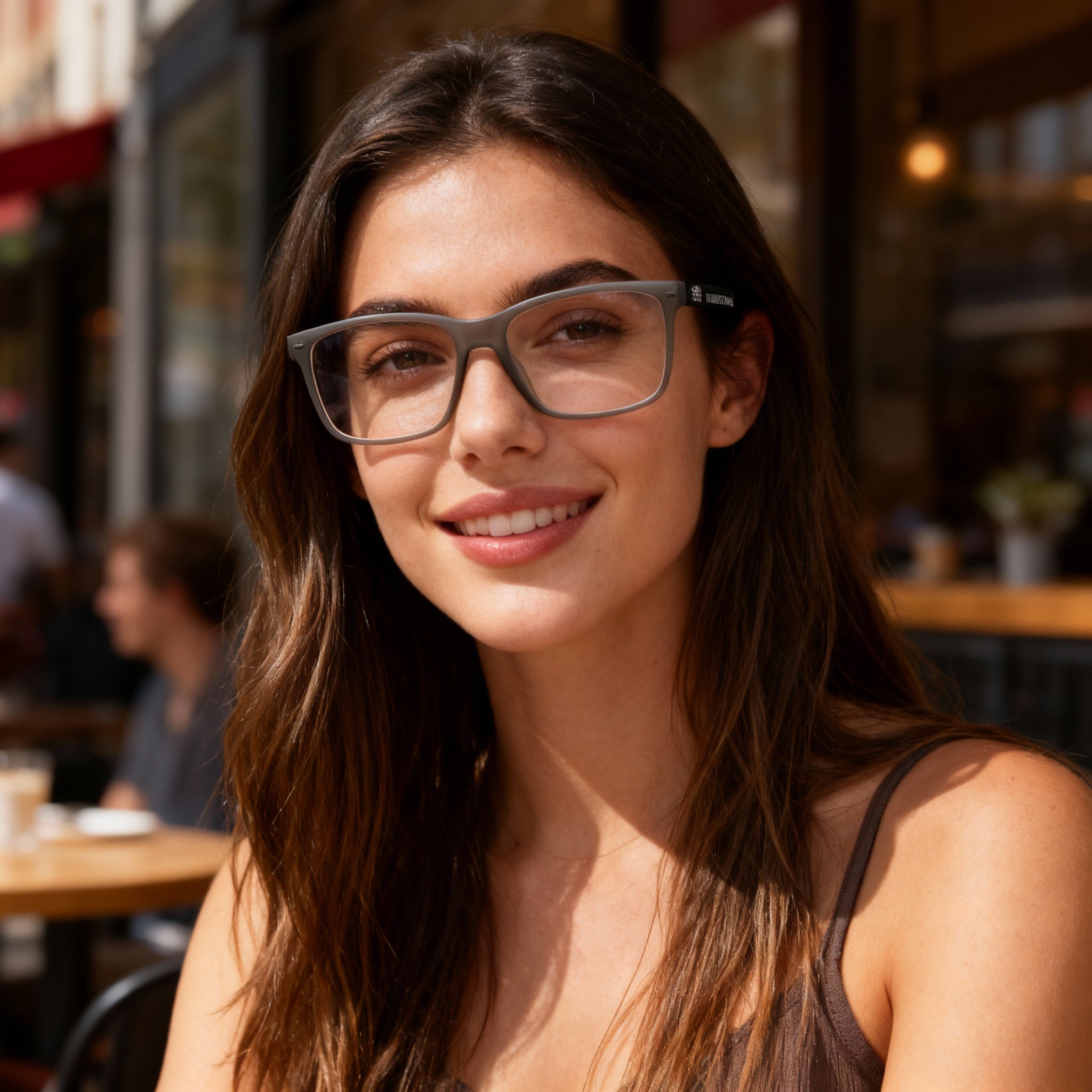 HARLEY-DAVIDSON Hd0955 Unisex Grey Plastic Rectangular Frame Clear Polarized Eyewear, Lens Width 57mm, Bridge 17mm, Temple 150mm, Photo 4