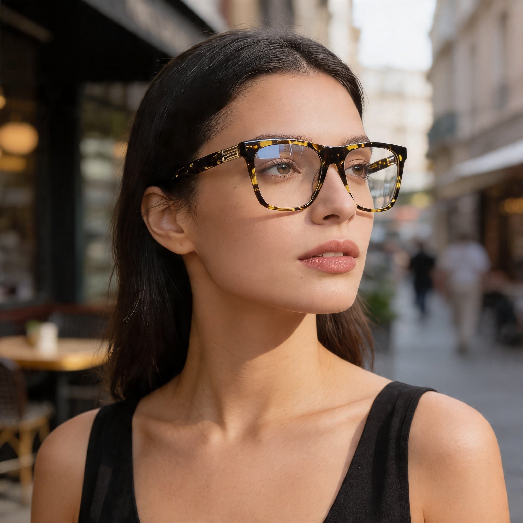Montura Óptica Victoria Beckham Vb2679 para Mujer, Habana, Negro y Amarillo, con Lentes Demo Transparentes, Lista para Prescripción, 53 mm, Photo 5