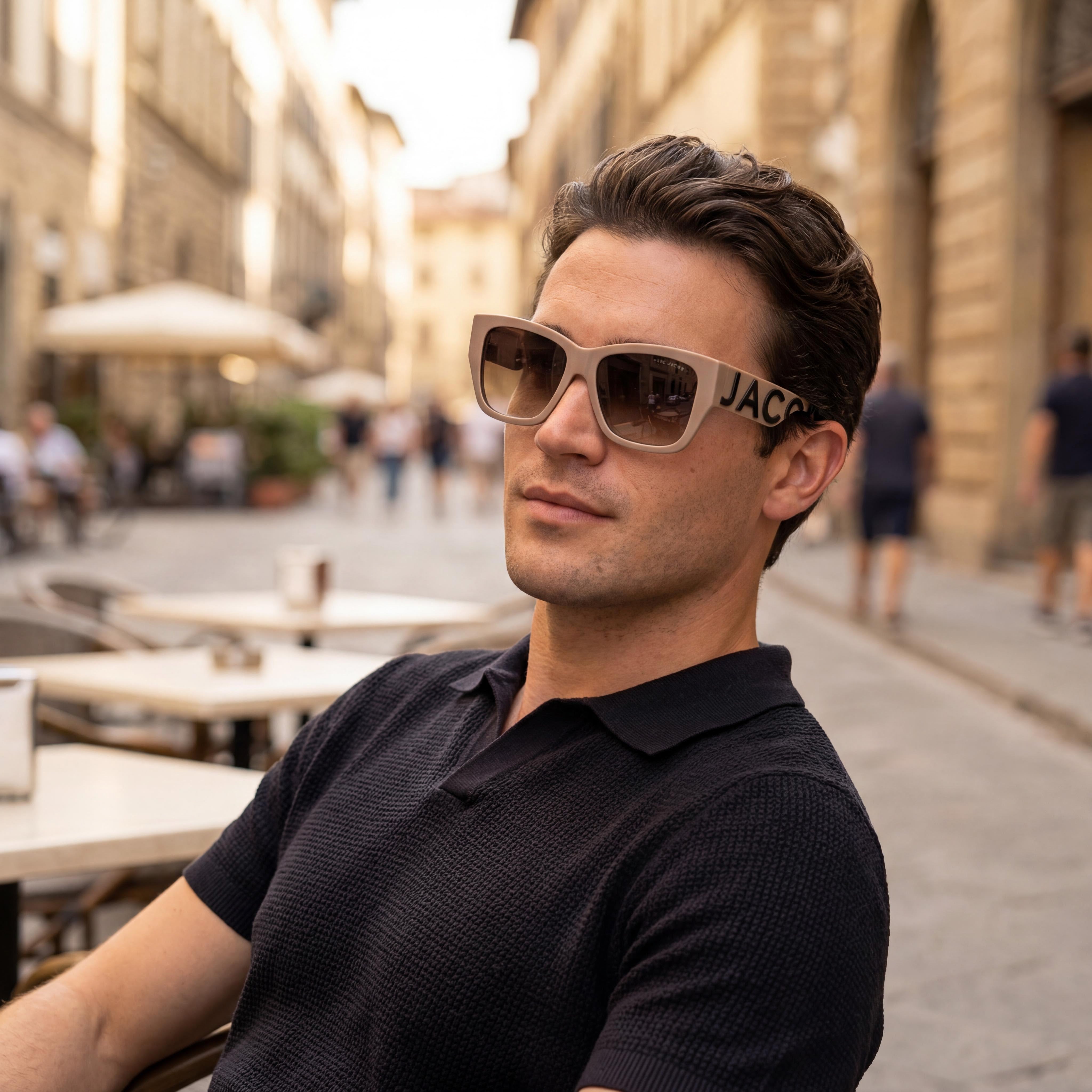 Marc Jacobs MARC 695/S Men's Nude Brown Acetate Square Frame UV Protection Brown Shaded Lens Sunglasses 55mm, Photo 6