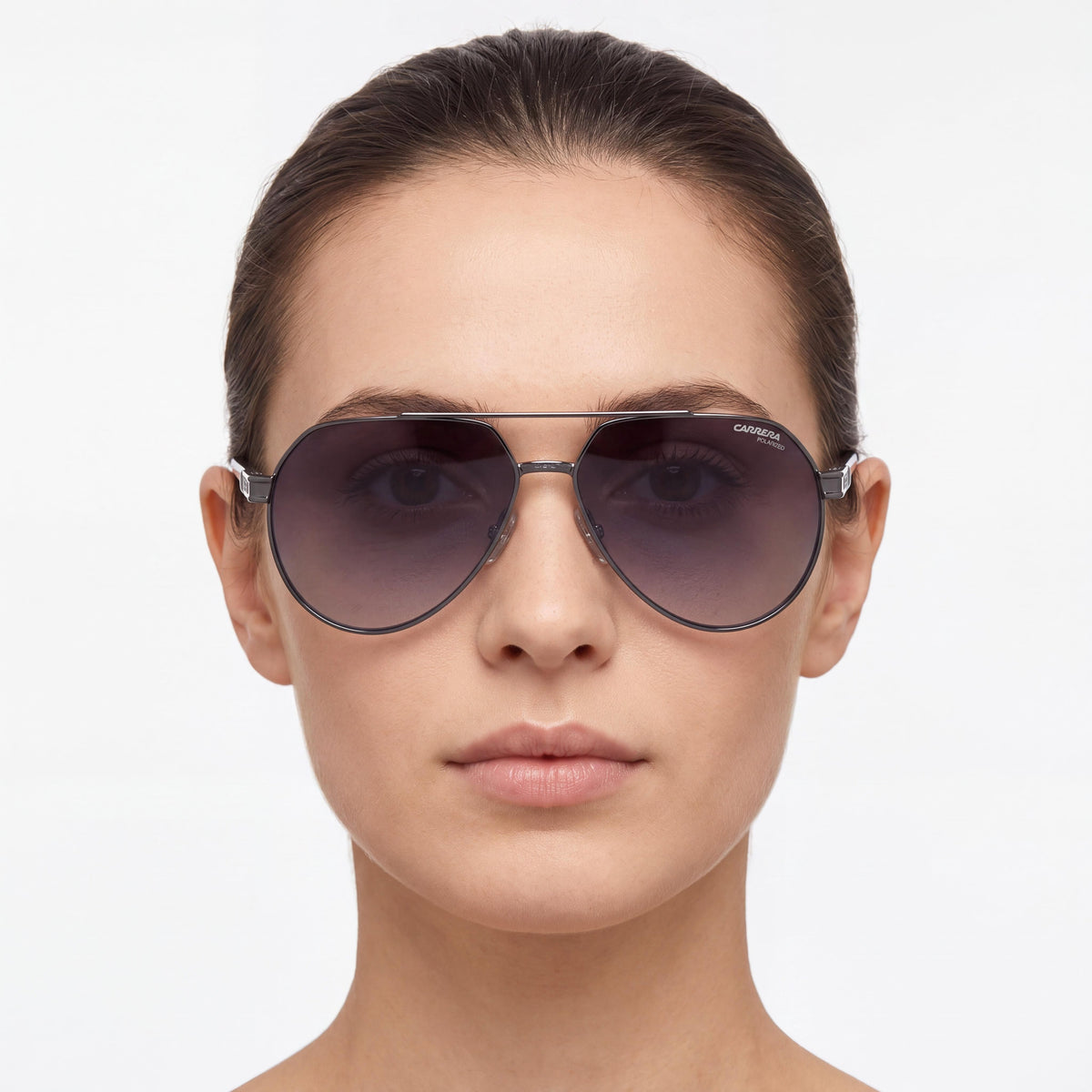 Carrera Casual Women's Dark Ruthenium Metal Grey Shaded Polarized UV Protection Sunglasses 62mm, Photo 4