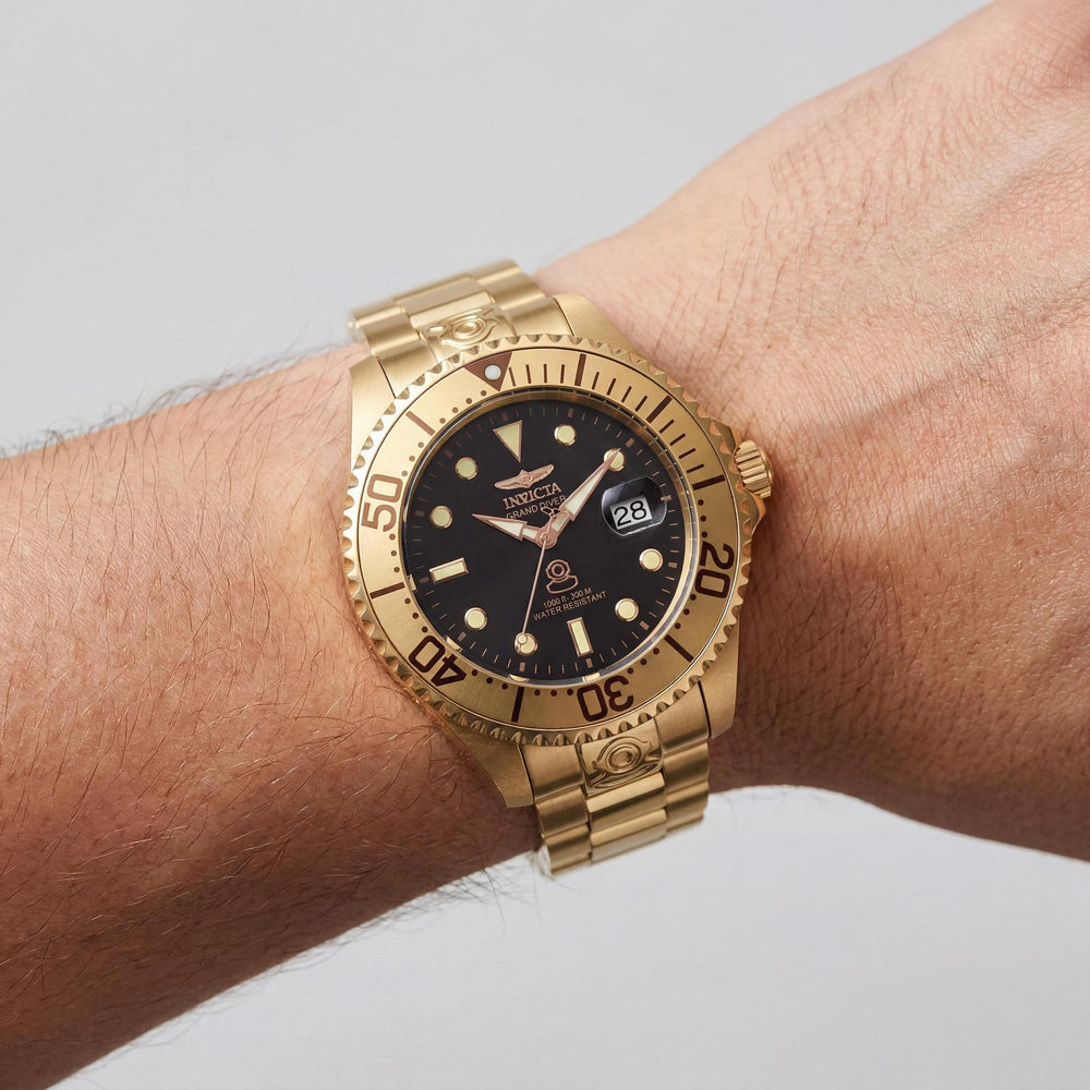 Invicta 24766 Men's Automatic Gold-tone, Black Watch, 47mm
