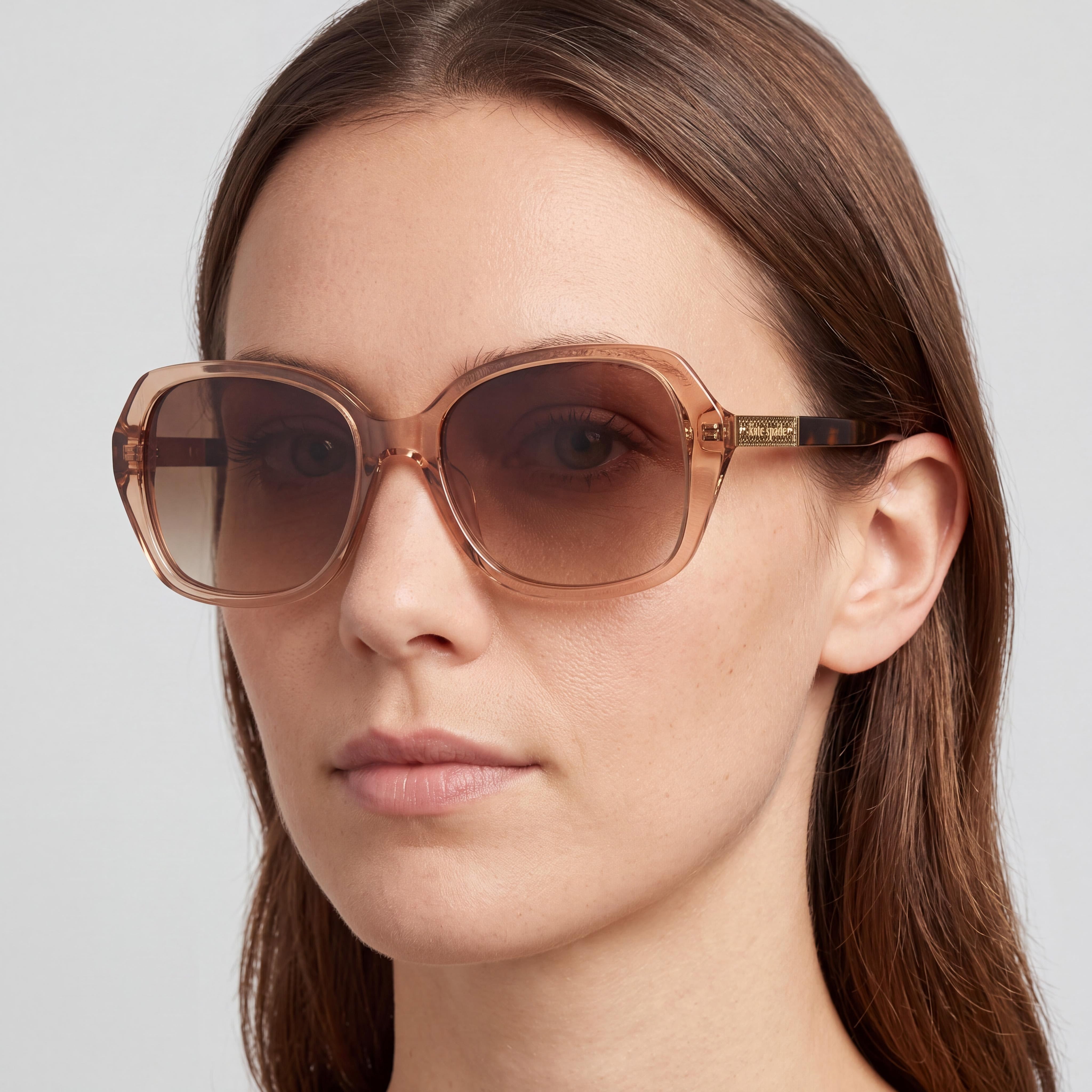 kate spade new york Yvette/S Women's Acetate Frame UV Protection Non-Polarized Sunglasses Brown Gradient 54mm, Photo 4