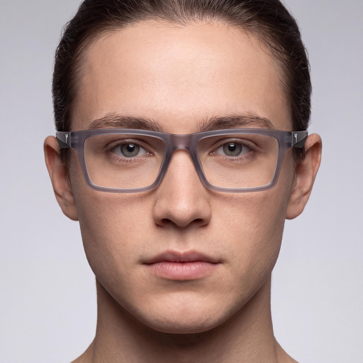 PUMA Pu0487o-005 Unisex Eyewear, Grey Transparent Acetate Frame, Lens Width 56, Bridge 17, Temple 145, Photo 5