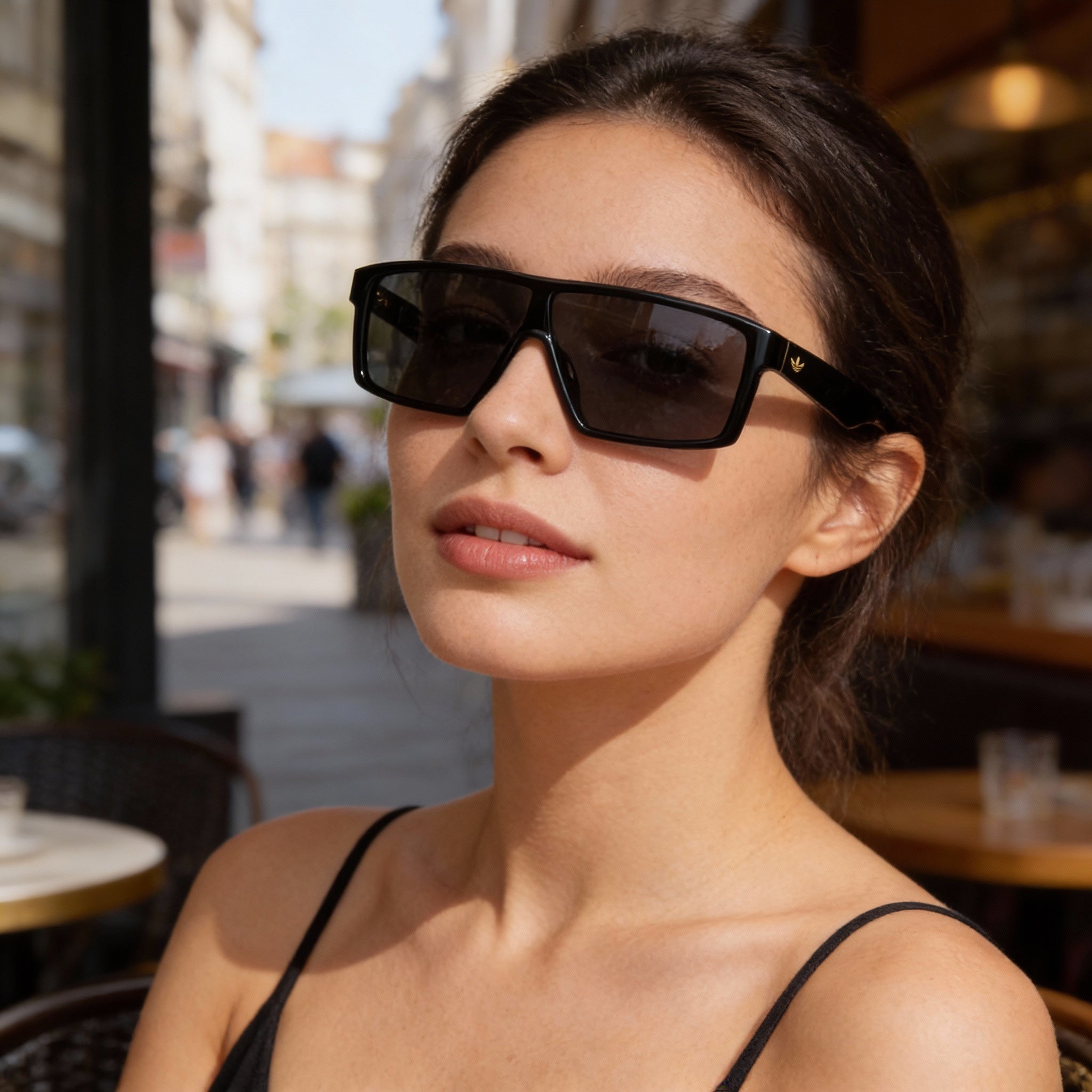Adidas Originals Injected Sunglasses Unisex Black Acetate Frame Green Non-Polarized Lenses 18mm Bridge 150mm Temple, Photo 6