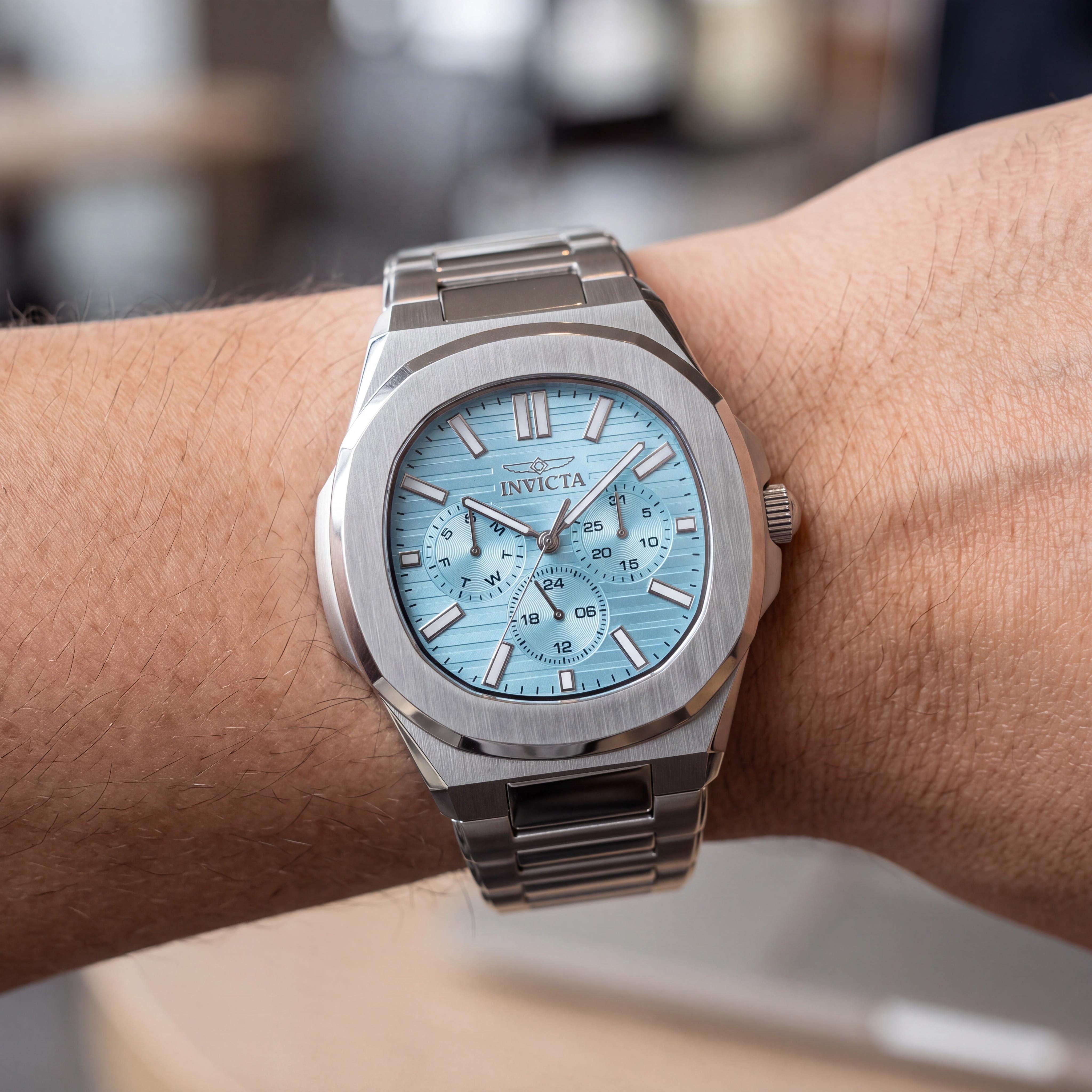 Invicta Speedway 48328 Men's Chronograph Quartz Stainless Steel Watch 41mm Blue Dial, Photo 4