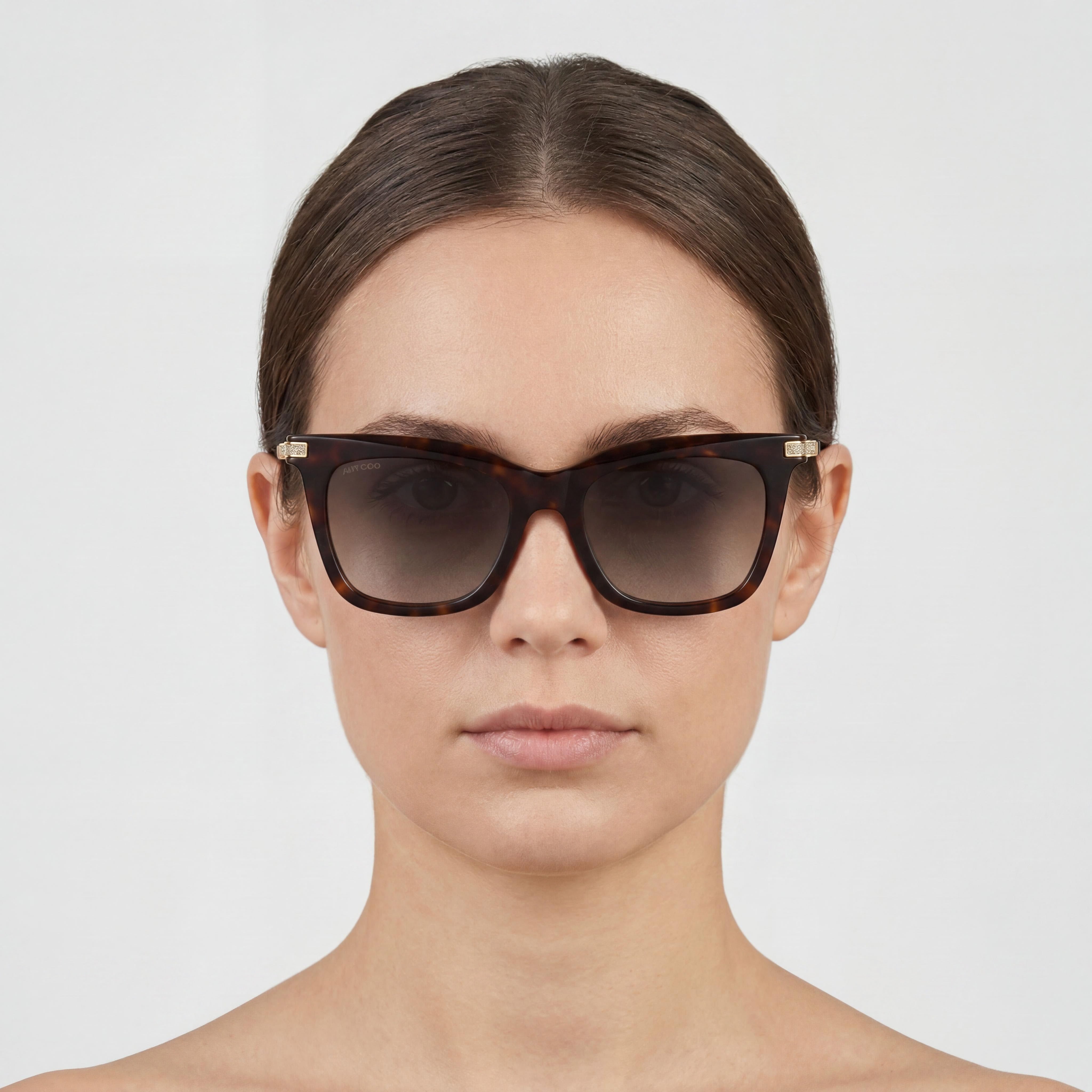Gafas de sol cuadradas con degradado marrón para mujer de Jimmy Choo (OLYES‑0086‑HA), Photo 5