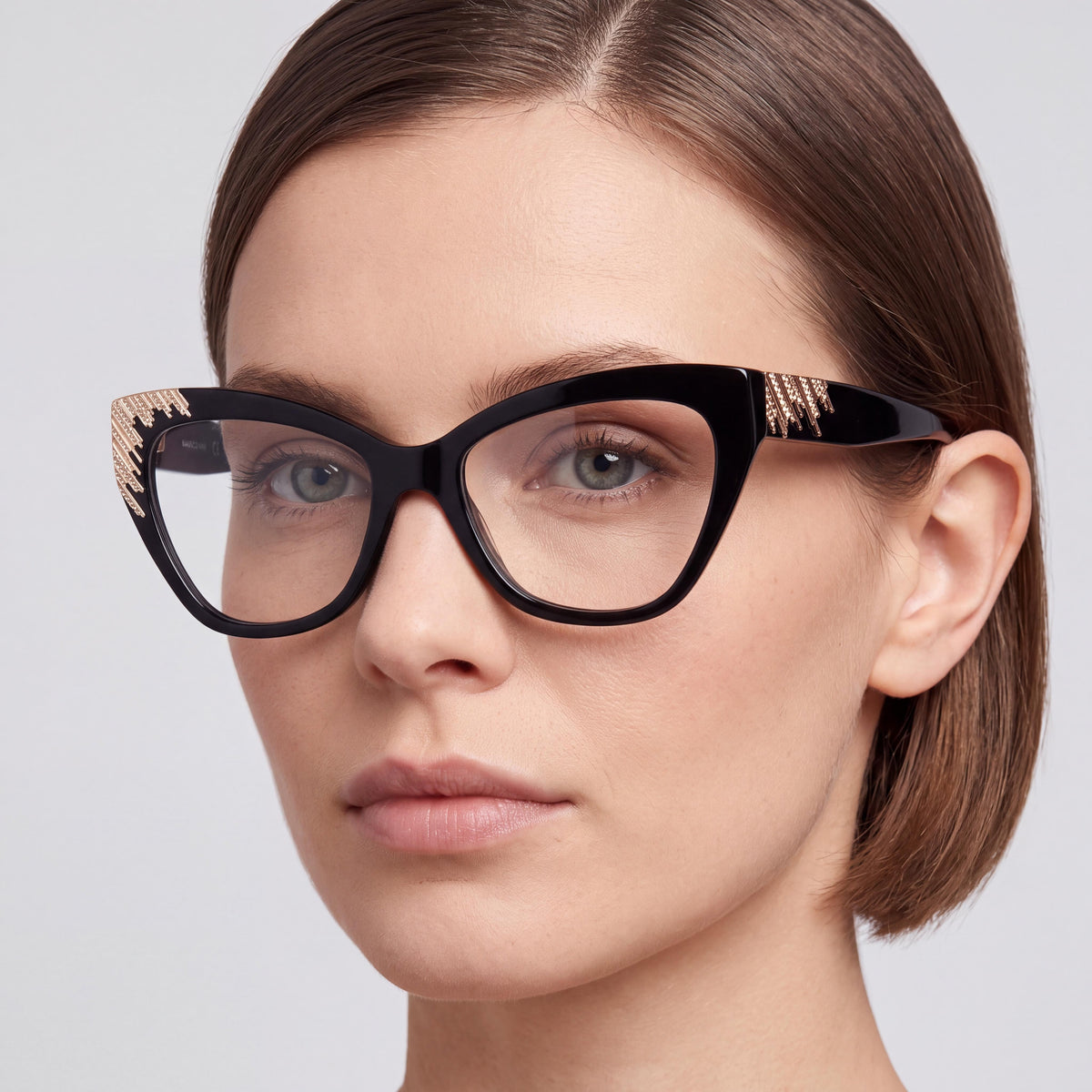 GUESS by Marciano Gm50037 Women's Shiny Black Plastic Eyeglasses 53/17/140, Photo 4