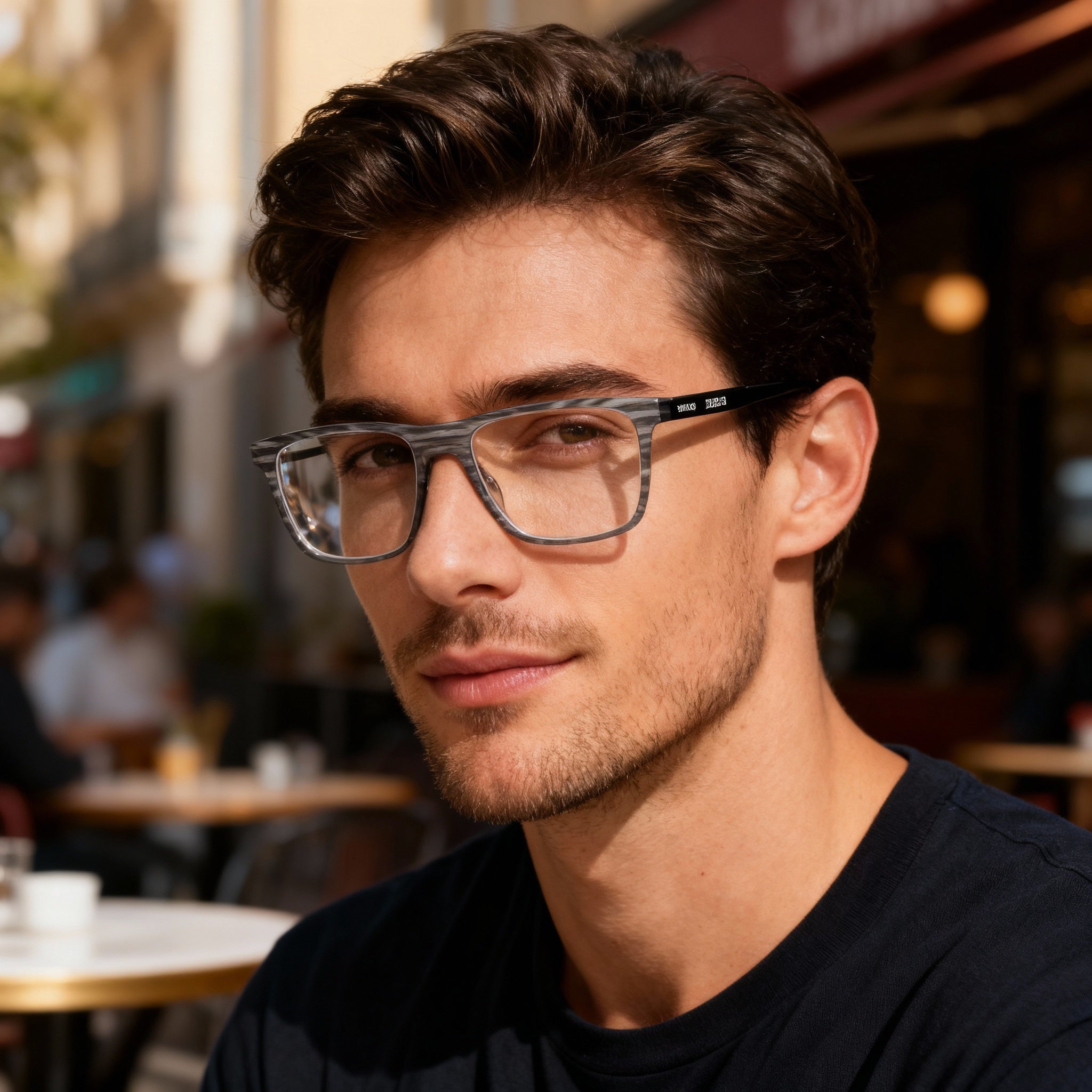 Harley-Davidson HD50025 Men's Sport Wrap Sunglasses, Grey Plastic Frame, Multicoloured Composite Lenses, ANSI-Rated, Size 2-16-145, Photo 4