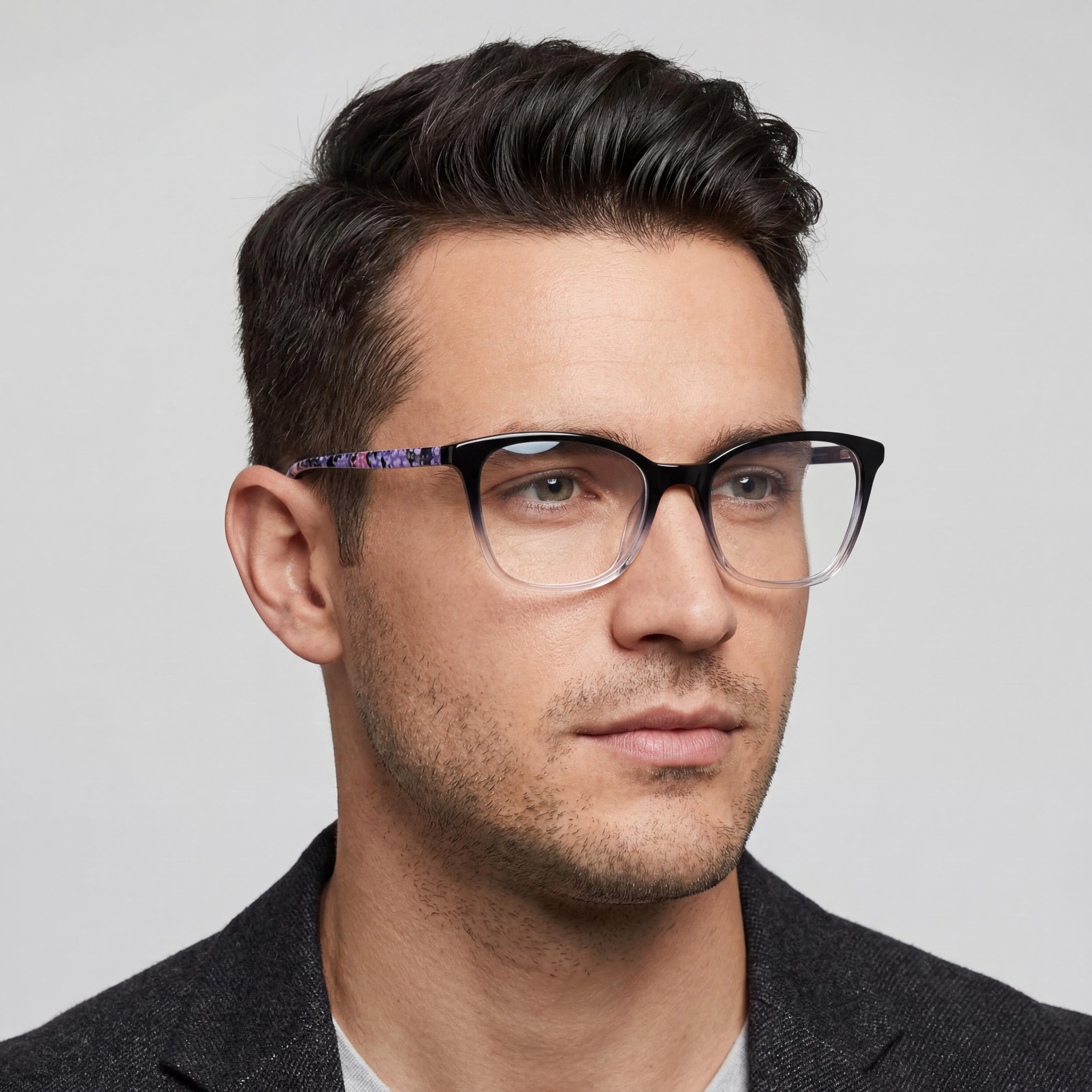 Gafas de hombre Bebe Bb5206 con lentes de policarbonato, montura de metal color Jet, 53 mm de ancho de lente, Photo 4