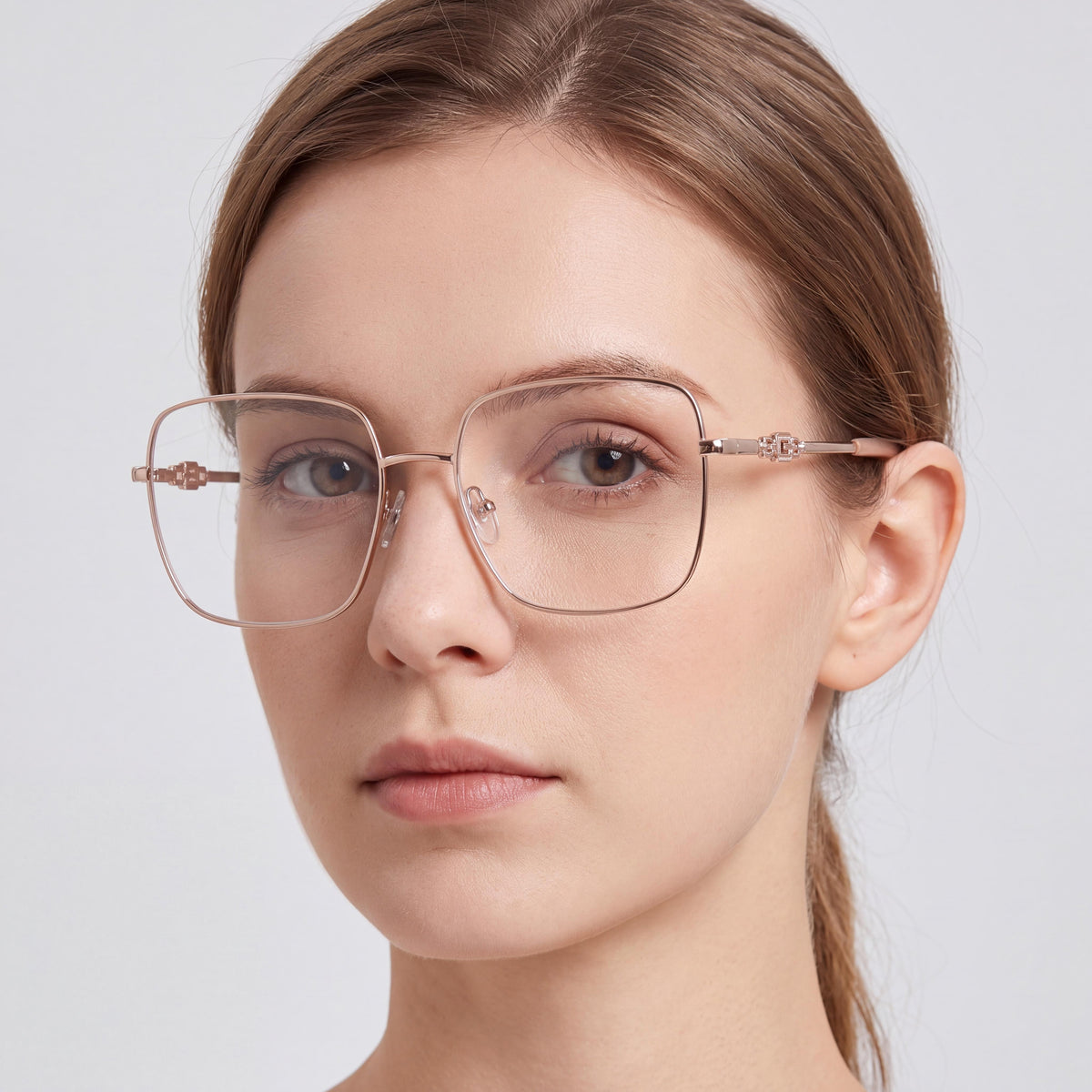 GUESS Gu2953 Gafas de Metal Beige Oro Pálido de 53 mm para Mujer, Photo 3