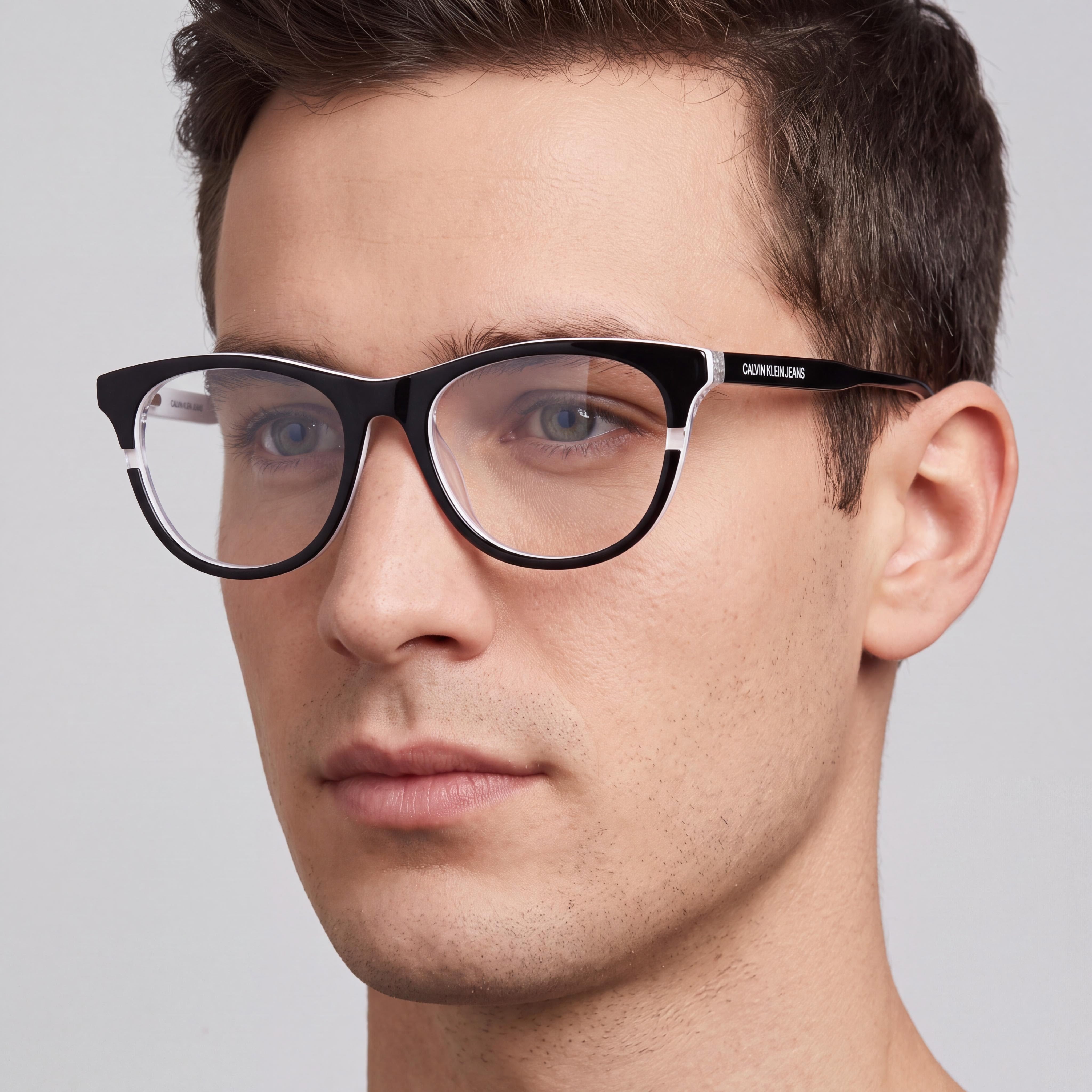 Calvin Klein Ckj20641 Men's Black White Metal Frame Polycarbonate Lens Sunglasses 53mm, Photo 3
