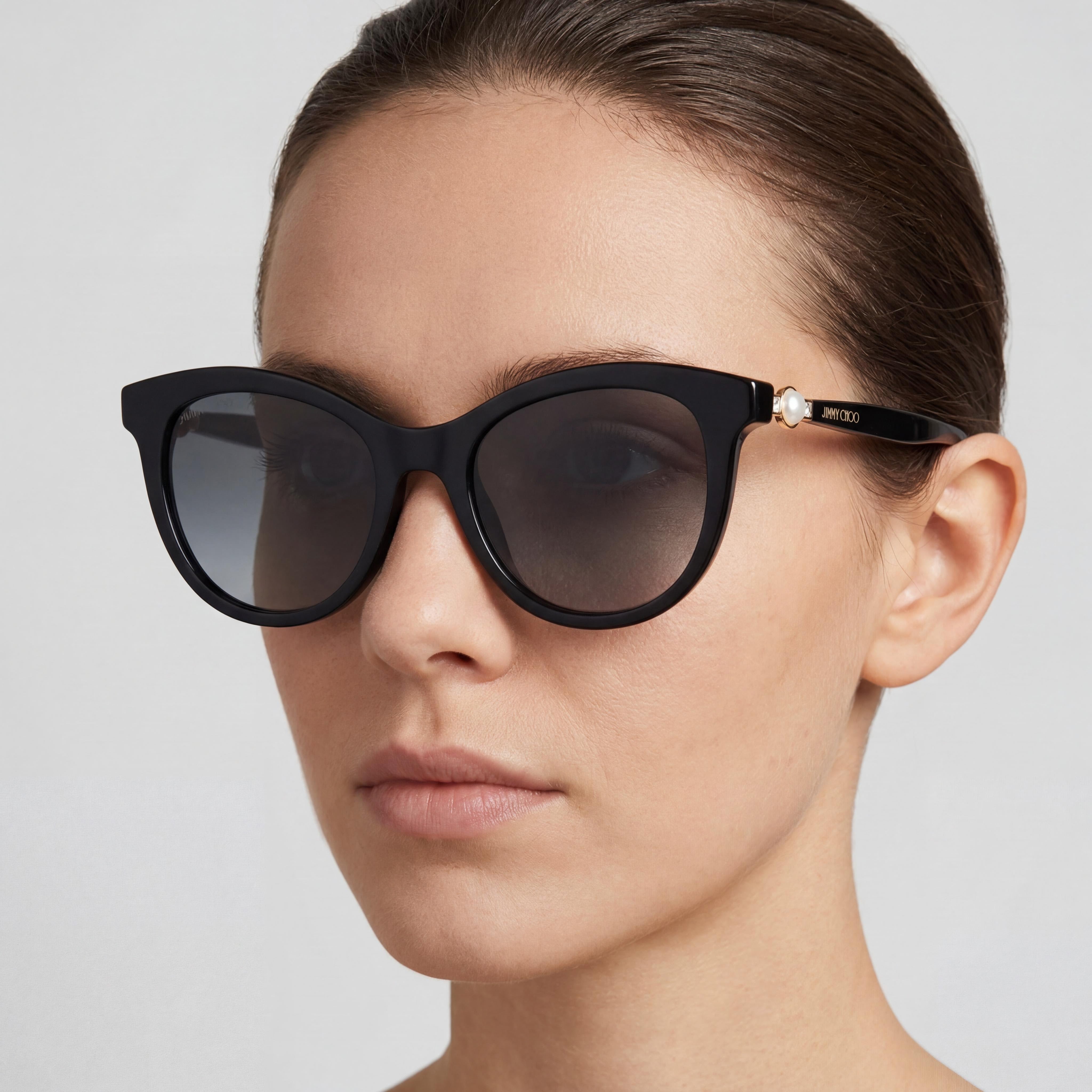 Jimmy Choo Annabeth/S 807/9O Black Sunglasses for Women, 51mm, Photo 5