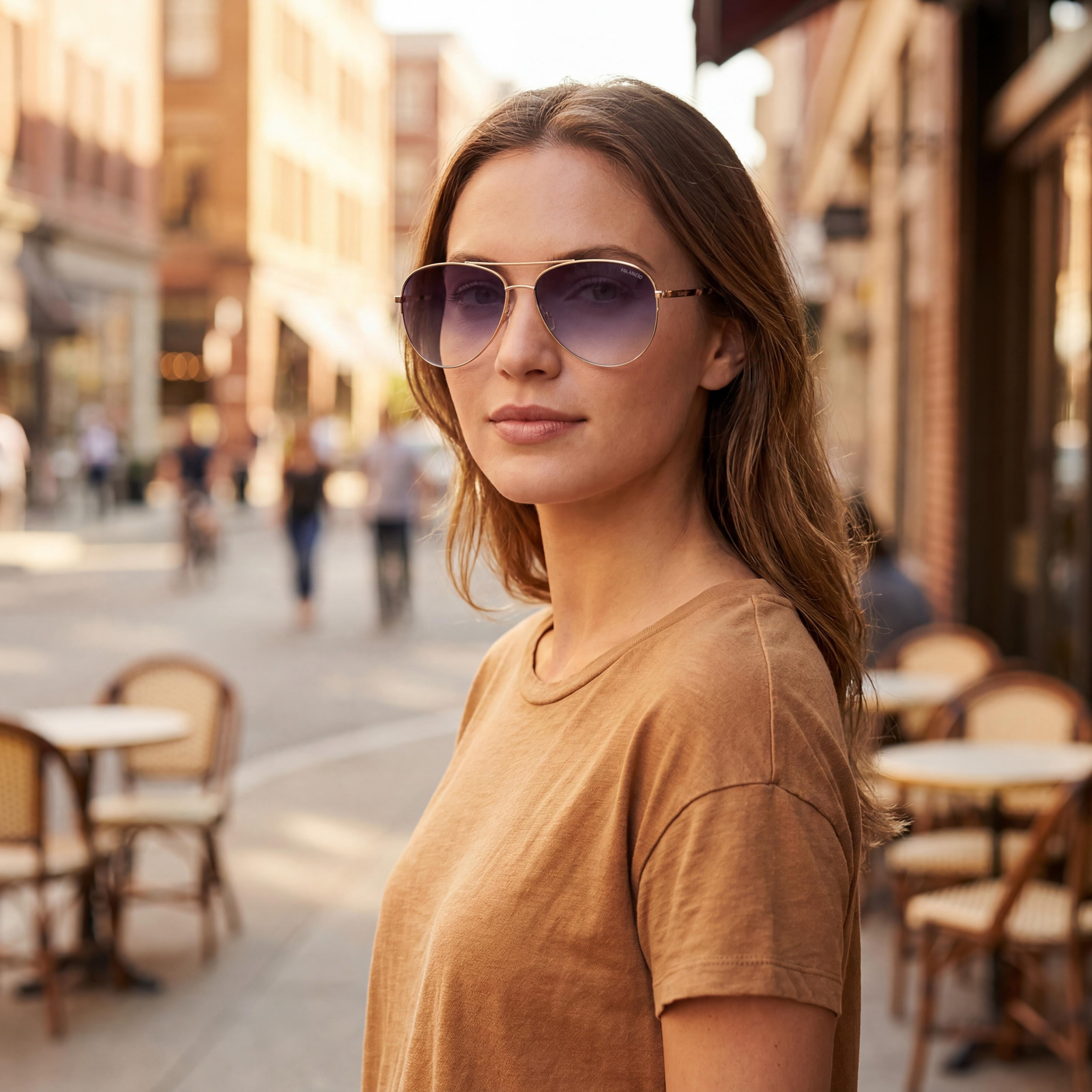 Fossil Fos 3137/G/S Women's Red Gold Stainless Steel Frame, Red Gold Lenses, UV Protection 58mm, Photo 6