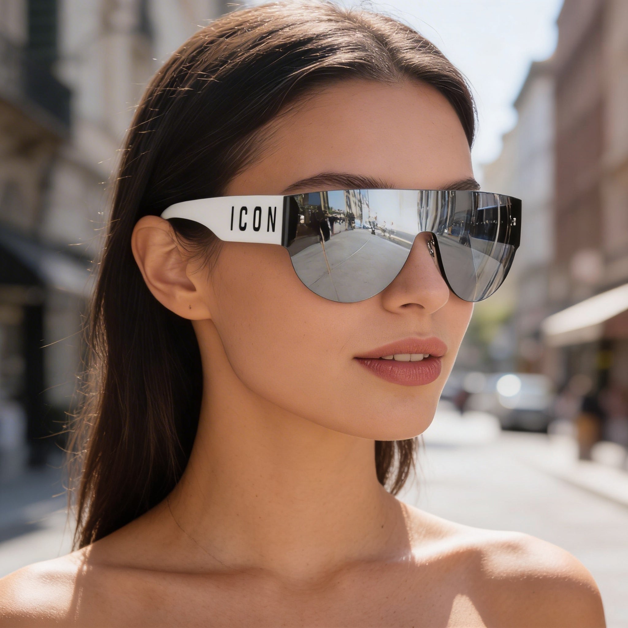 Gafas de sol Carrera Classic unisex blancas negras de poliamida con protección UV 99mm, Photo 4