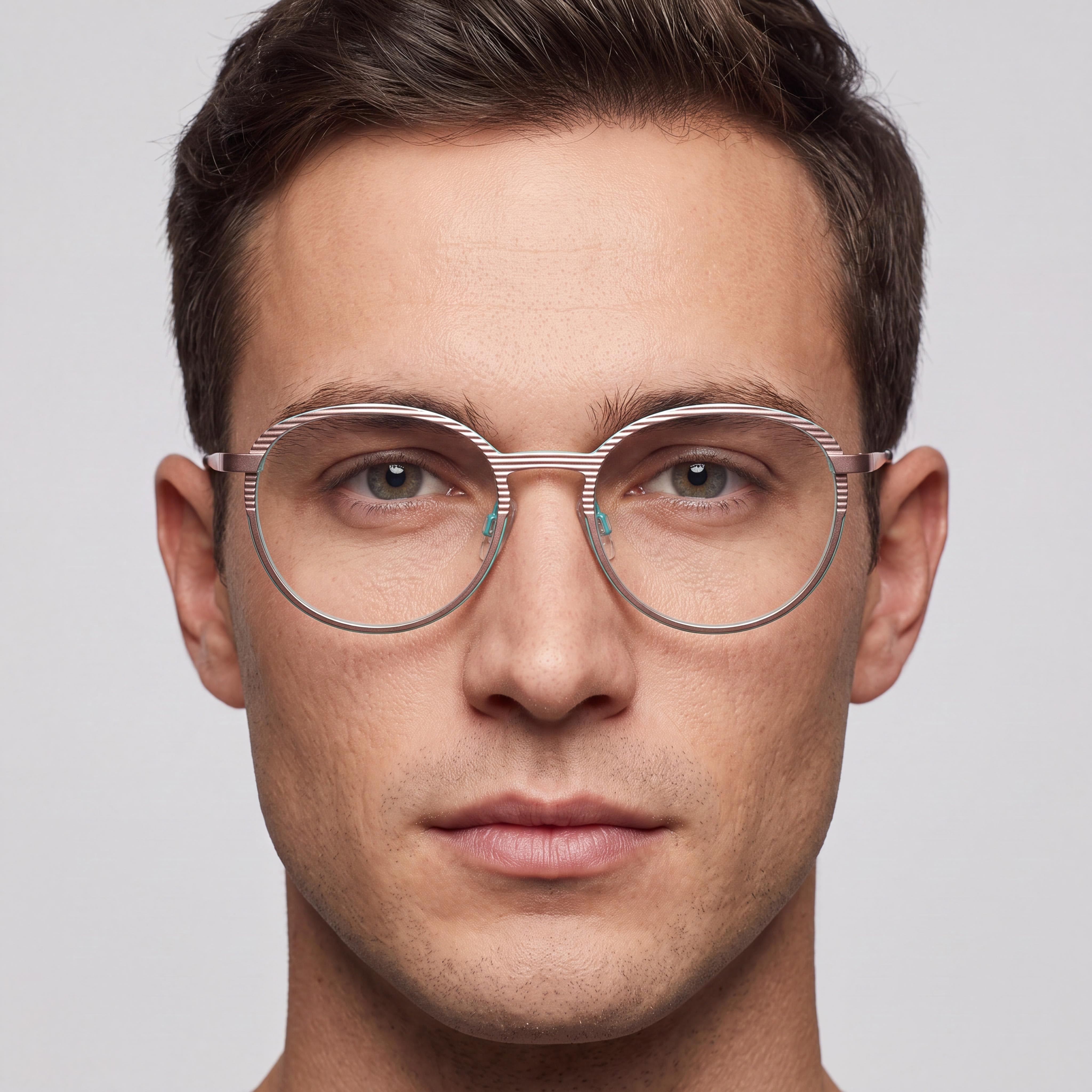 MCALLISTER Mc4532 Men's Eyewear featuring Rose Gold Metal Frame and Clear Lenses 49-17-140mm, Photo 5