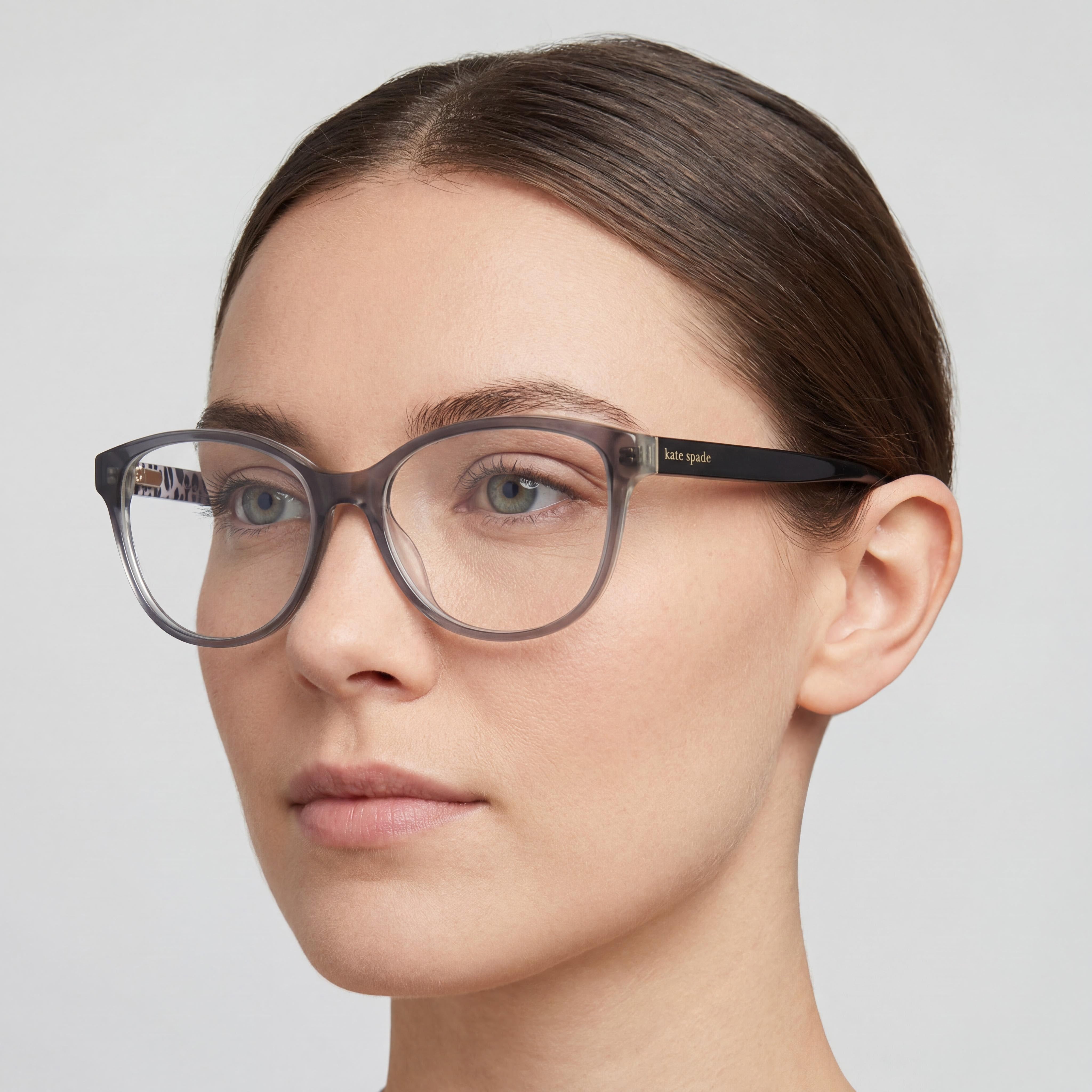 kate spade new york Rosalind/G Gafas de sol de plástico gris sin polarizar para mujer, lentes de 50 mm, puente de 16 mm, patilla de 140 mm, Photo 4