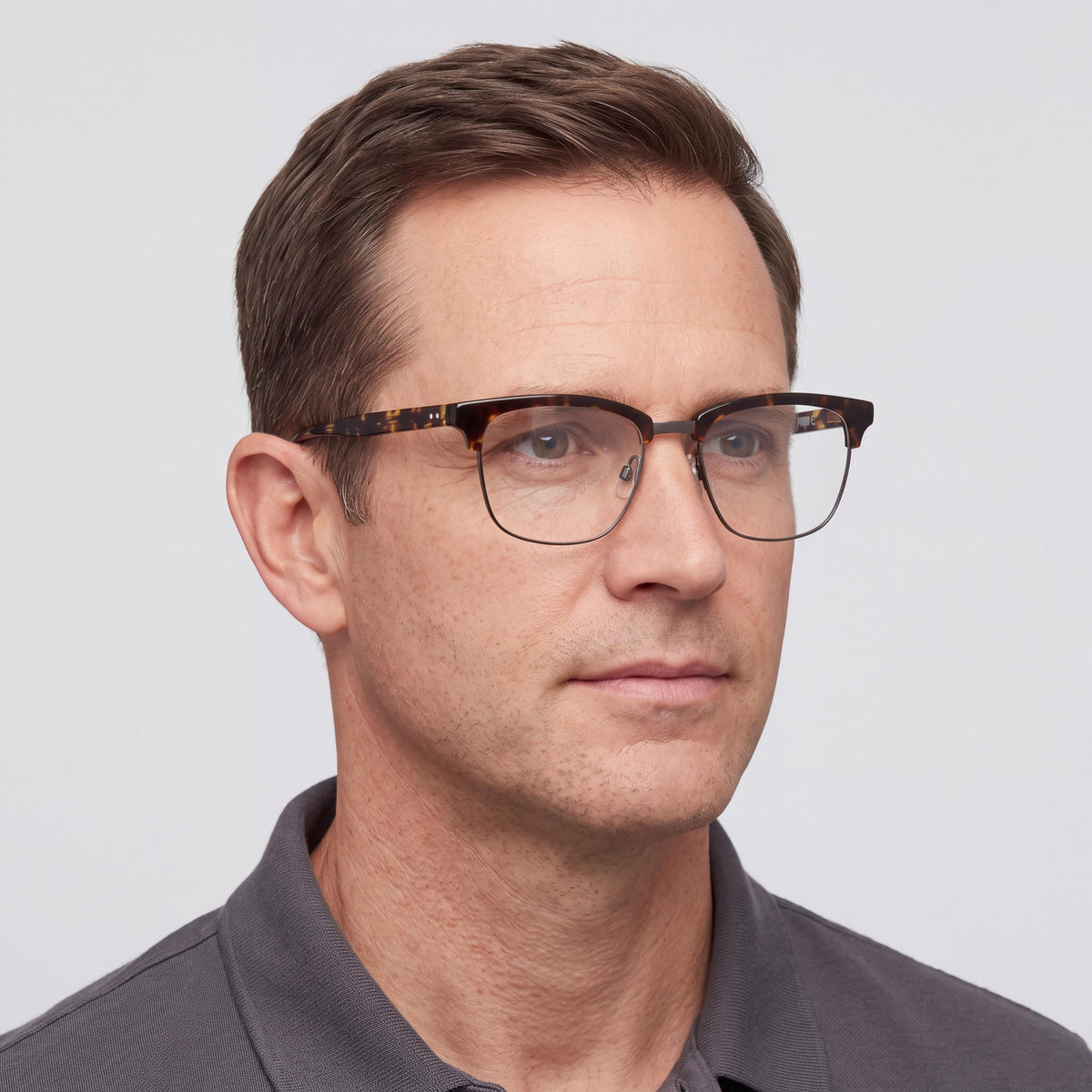 PUMA Men's Square/Rectangle Avana Transparent Plastic Frame Non- Polycarbonate Eyewear 54mm, Photo 4