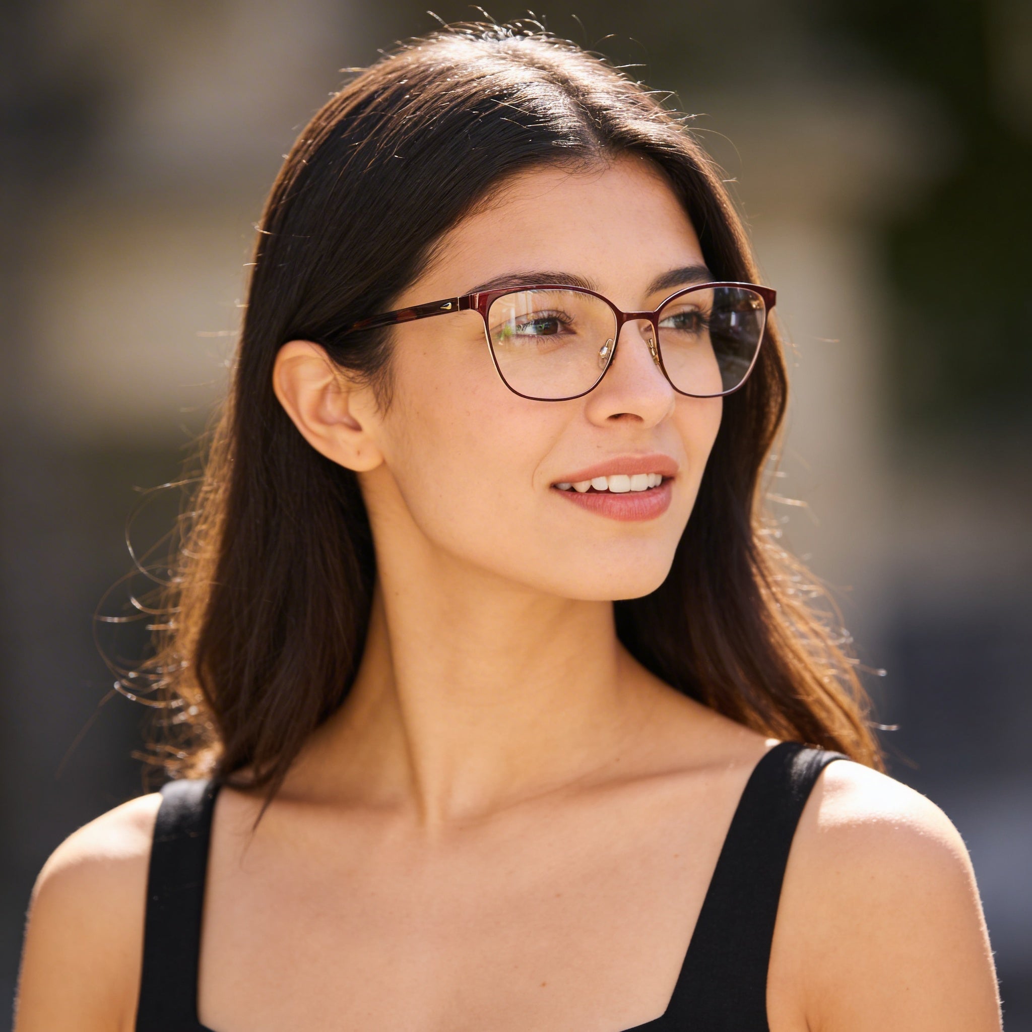 rag & bone Gafas de sol modernas para mujer con montura de acero aleado, acabado rojo burdeos y lentes de policarbonato de 53 mm, Photo 6