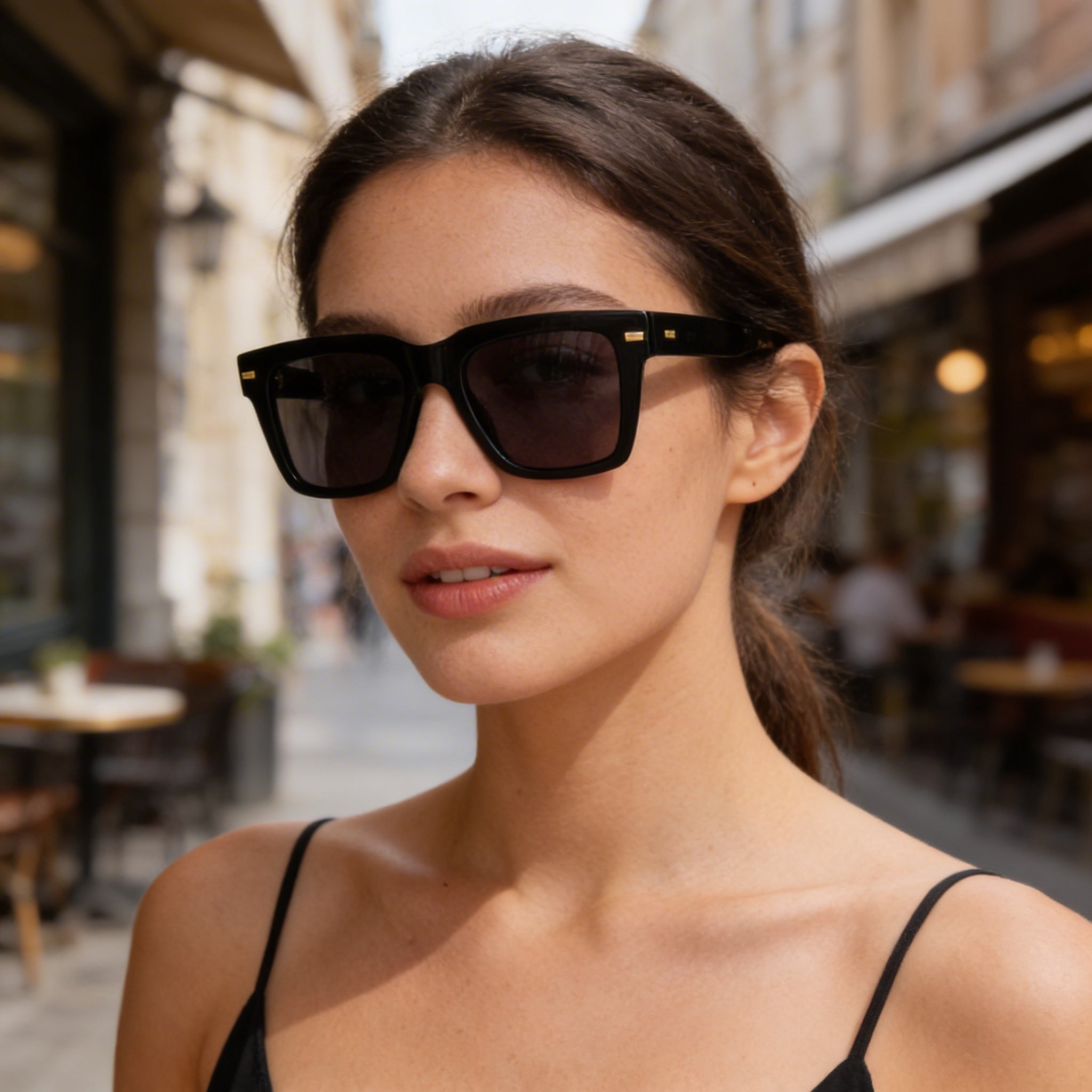 GIORGIO ARMANI Contemporary Black BIO-ACETATE Frame Unisex UV Protection Sunglasses 53mm, Photo 4