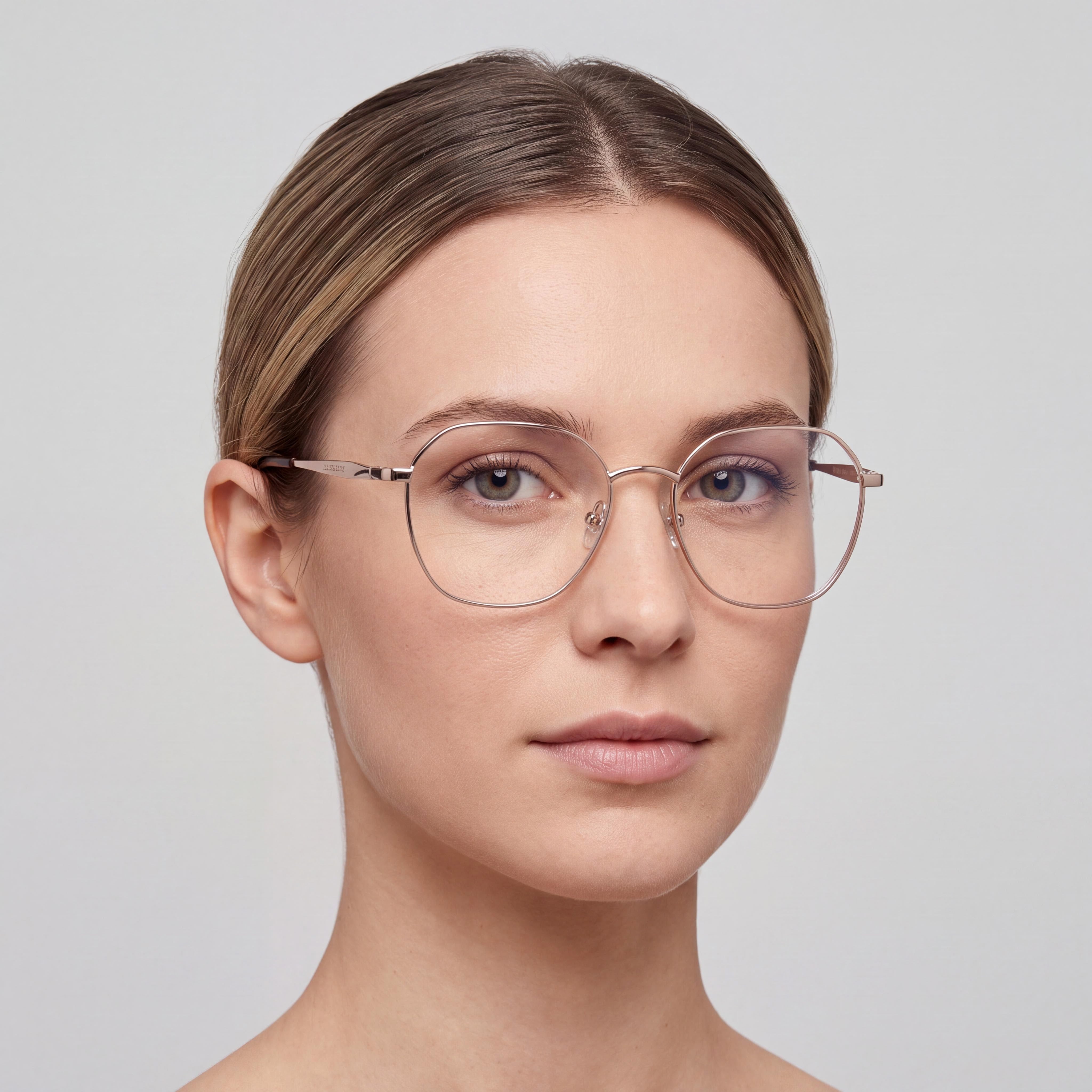Skechers Se50063 Unisex Eyeglasses with Pale Gold Metal Frame, Pale Gold Lenses, 53mm Lens Width, Photo 4