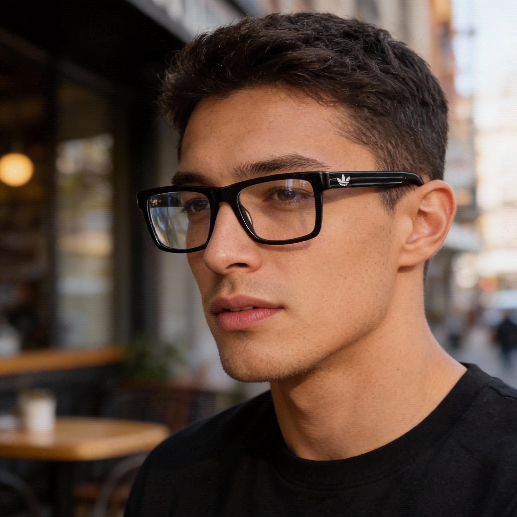 adidas Originals Or5107 Men’s Black Plastic Eyewear 53mm, Photo 5