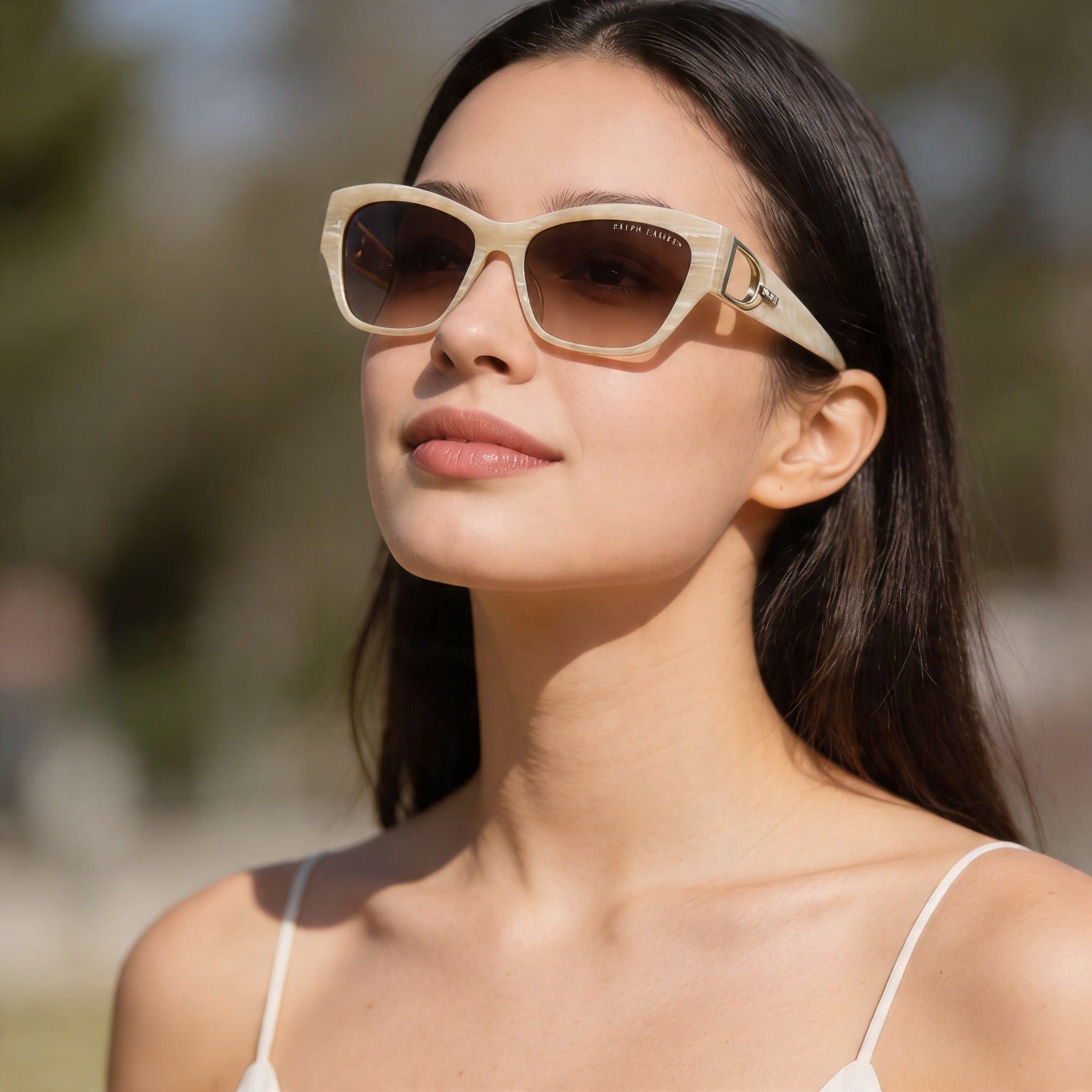 Ralph Lauren Classic Women's Multi-Coloured Frame Brown Shaded Lens UV Protection Non-Polarized Sunglasses, Photo 4