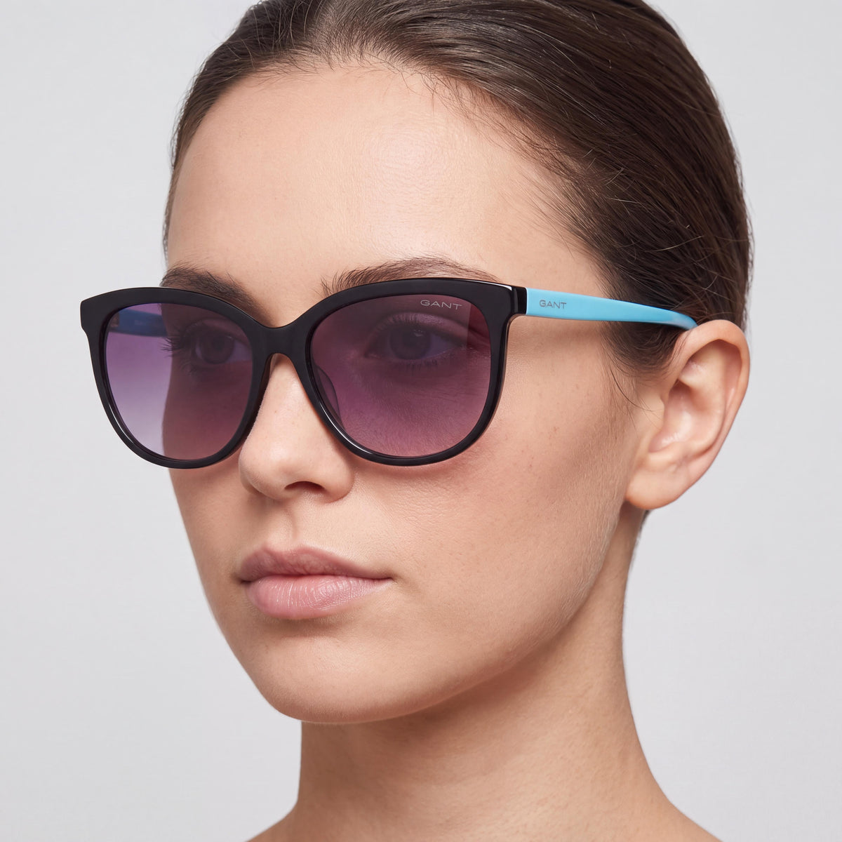 GANT Sports Women's Sunglasses, featuring a Multi-Coloured Plastic Frame with Purple Lenses, 57 millimeter, Photo 5