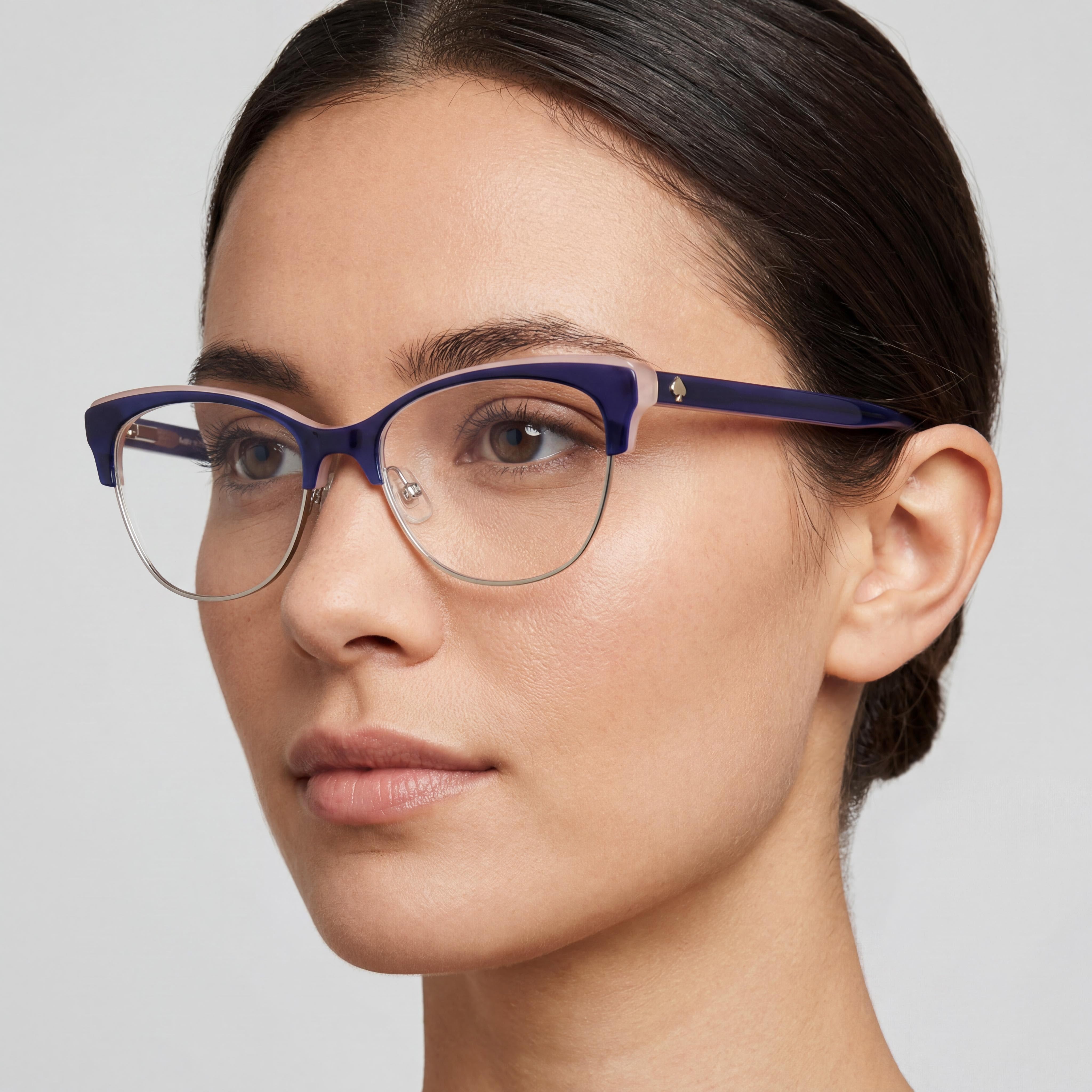 kate spade new york Classic Women's Blue Plastic Frame Non-Polarized Polycarbonate Lens Sunglasses 51mm, Photo 4
